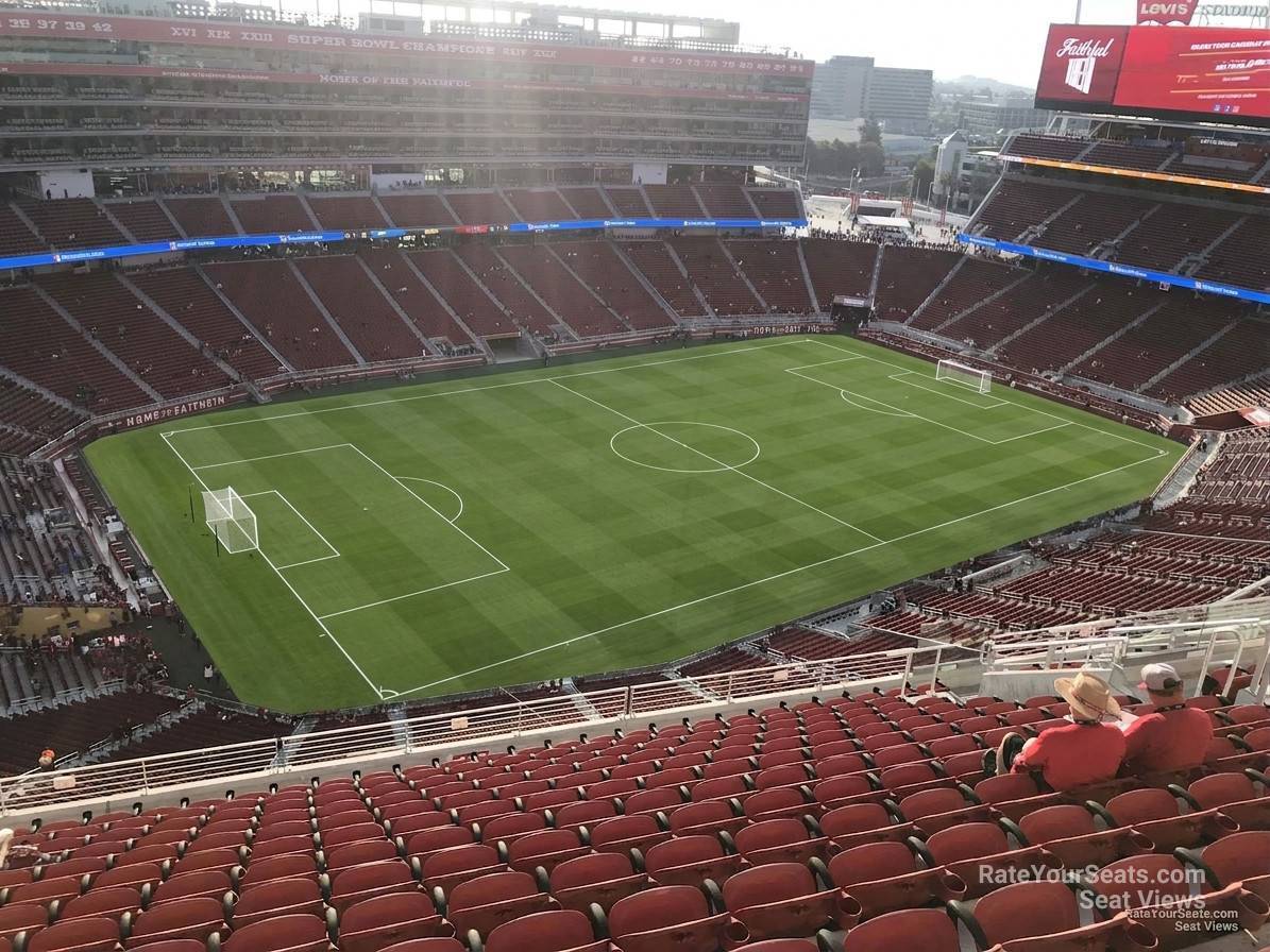 section 417, row 14 seat view  for soccer - levi's stadium