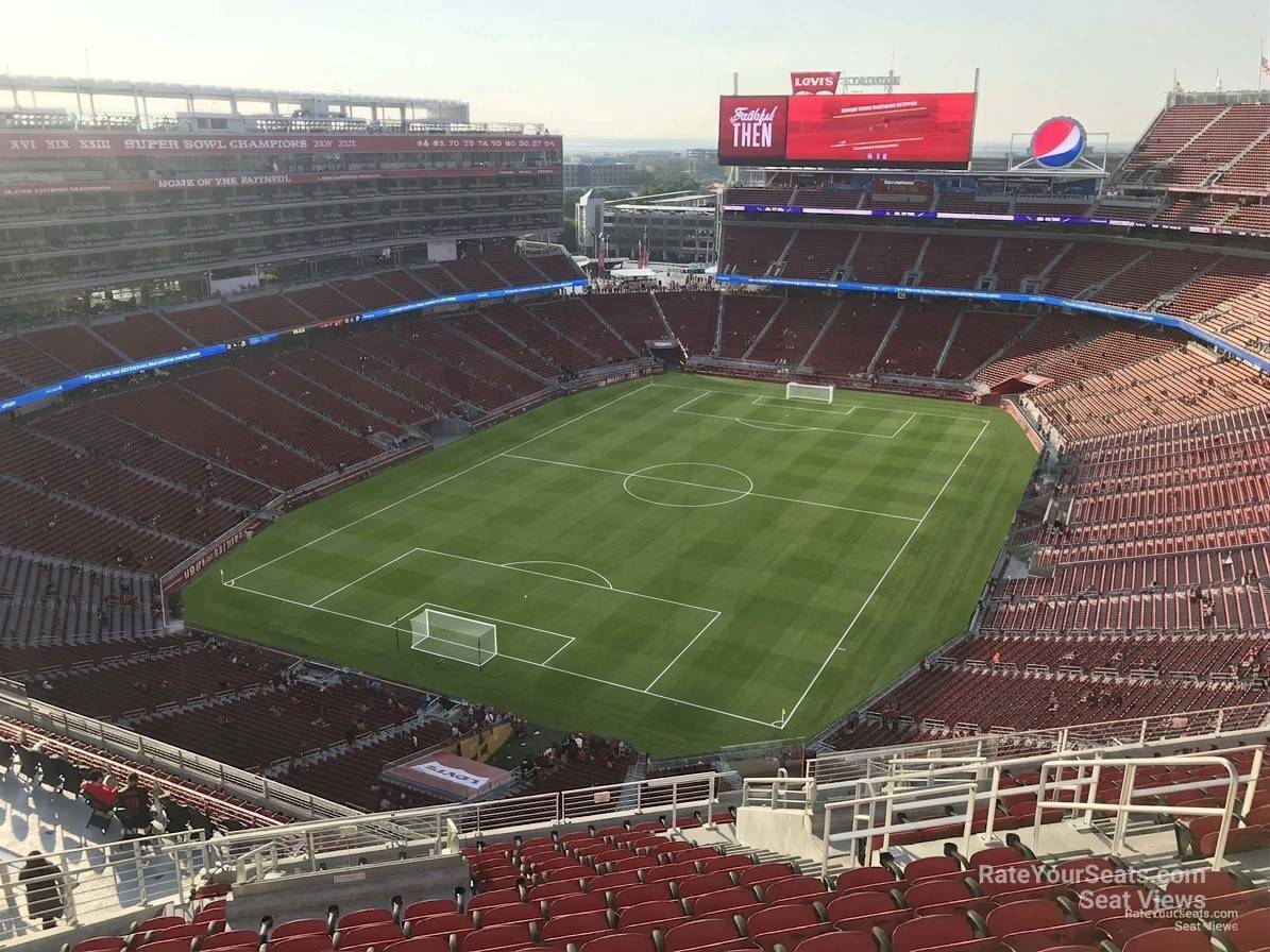 section 422, row 14 seat view  for soccer - levi's stadium