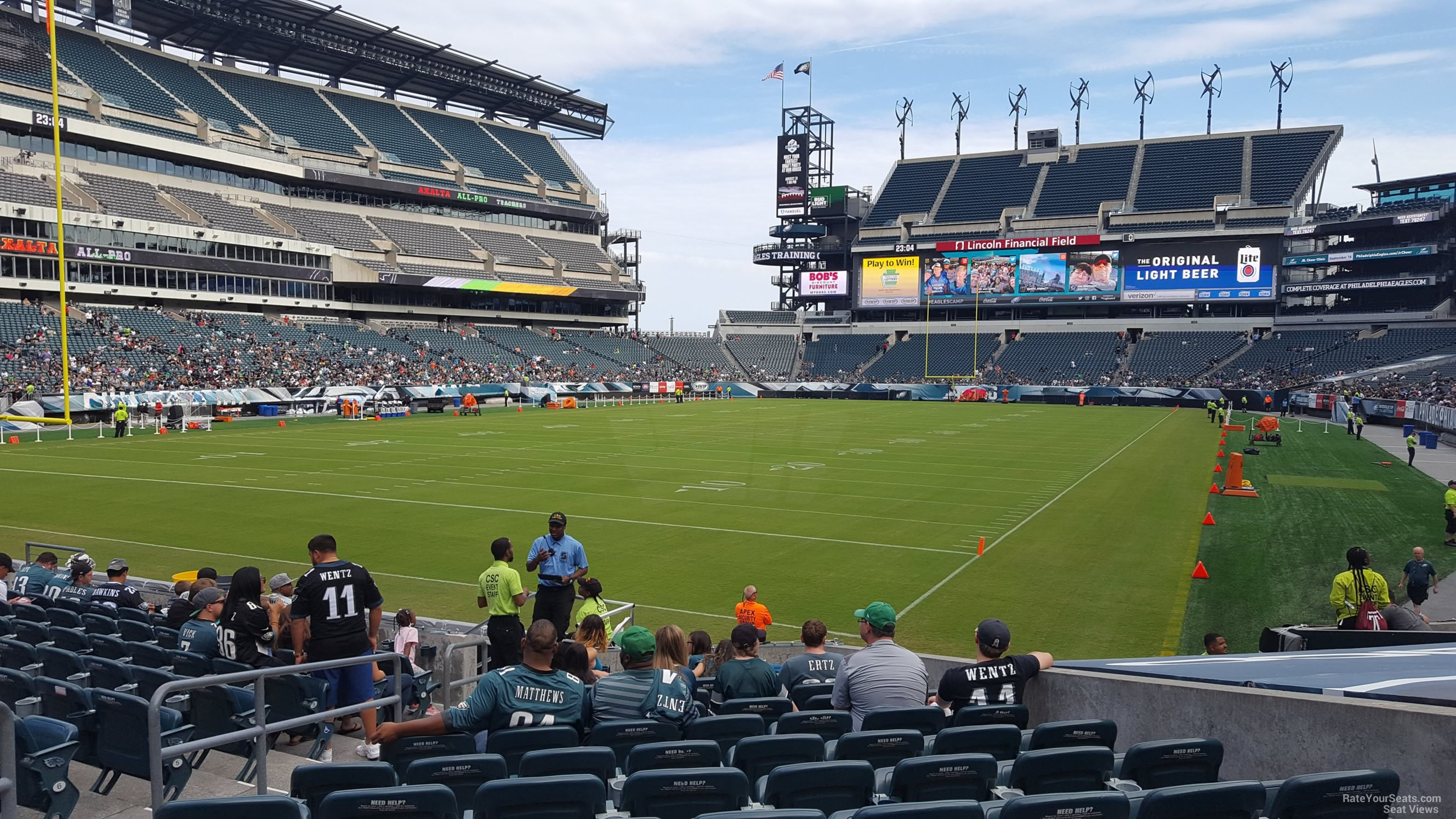 section 113, row 12 seat view  for football - lincoln financial field