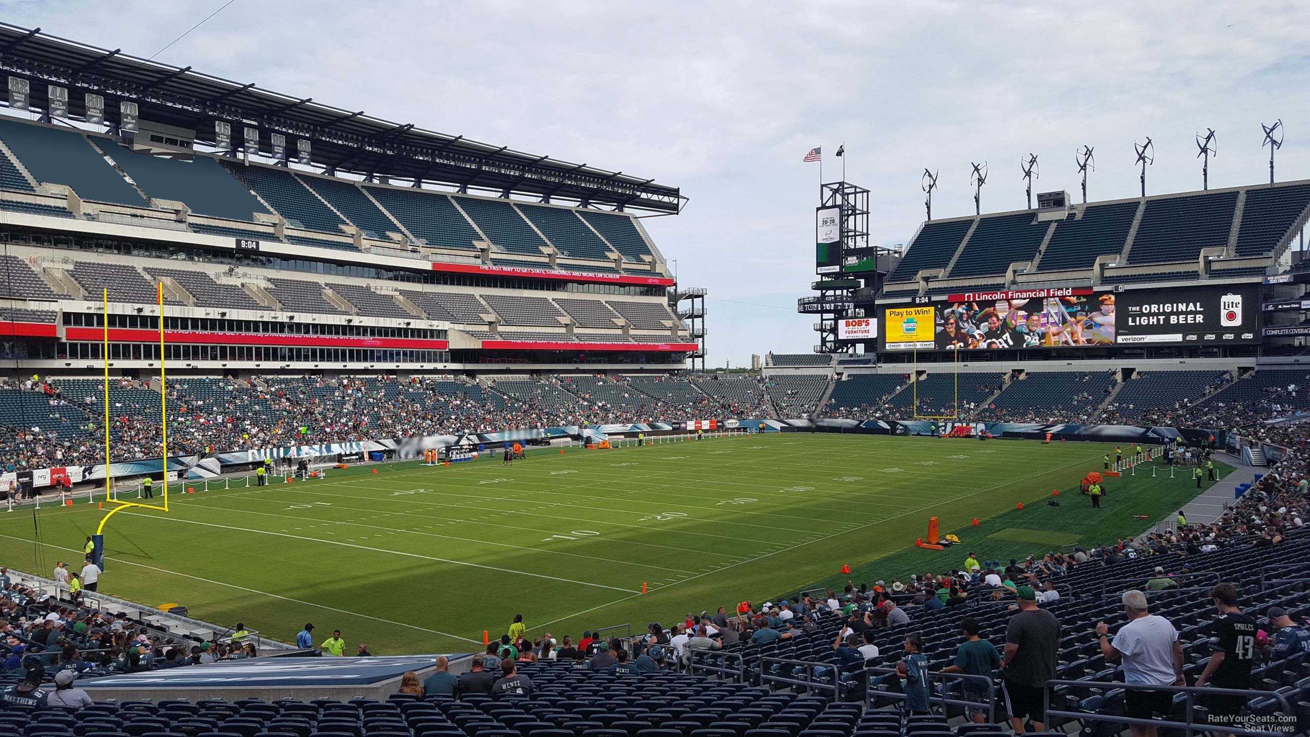 section 114, row 31 seat view  for football - lincoln financial field