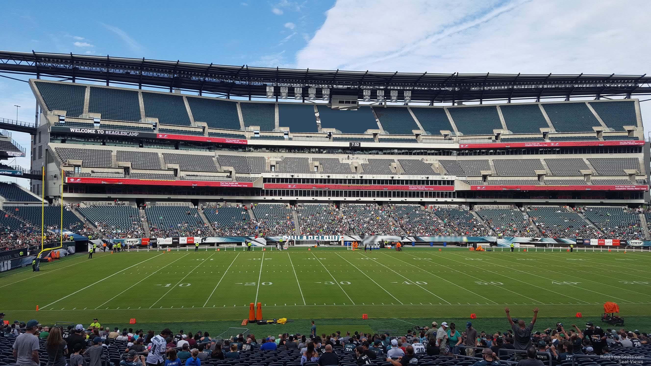 section 118, row 31 seat view  for football - lincoln financial field