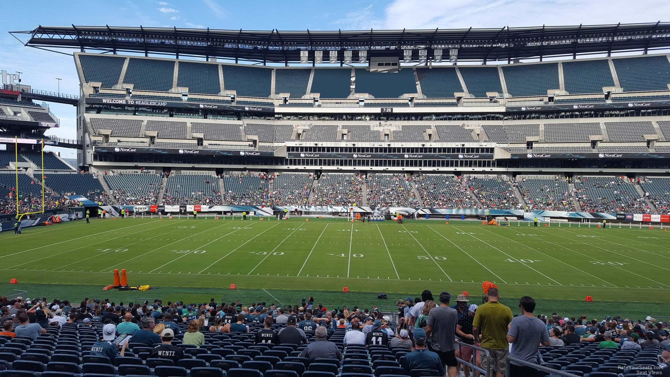 section 119, row 31 seat view  for football - lincoln financial field