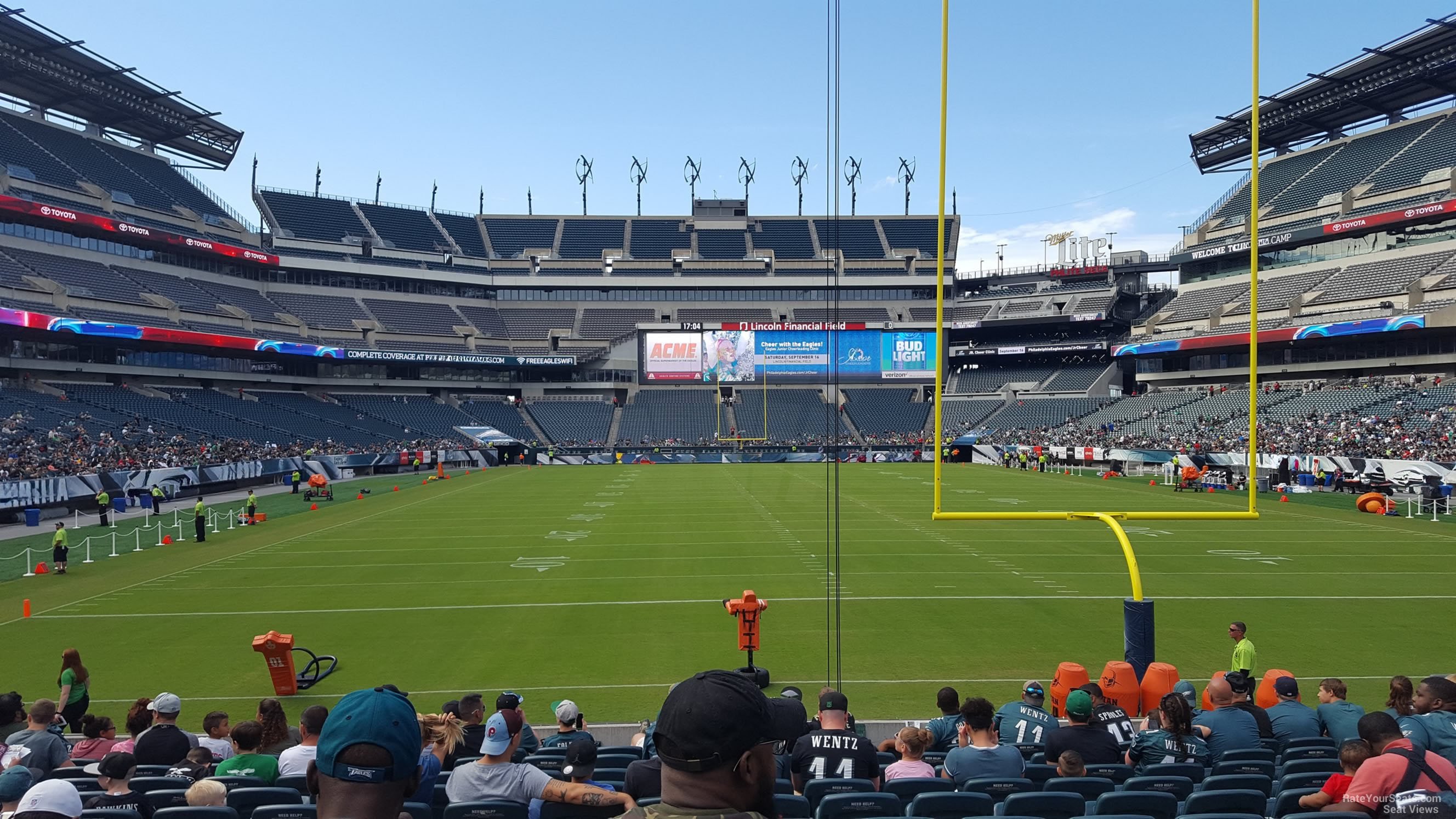 section 129, row 12 seat view  for football - lincoln financial field