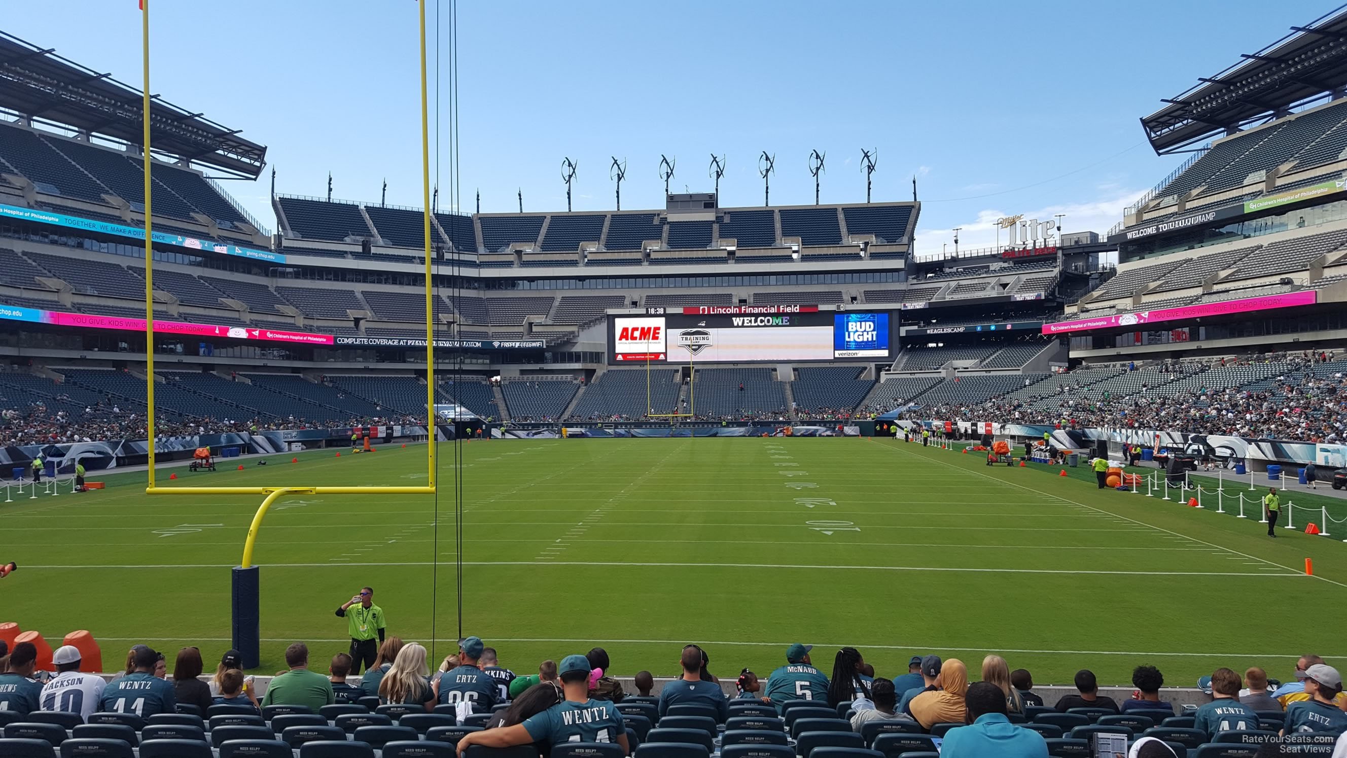section 130, row 12 seat view  for football - lincoln financial field
