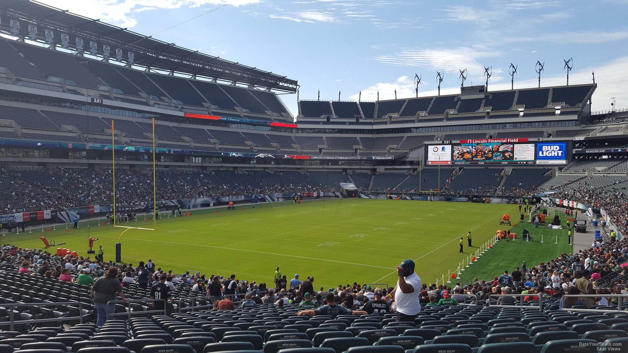 section 132, row 31 seat view  for football - lincoln financial field