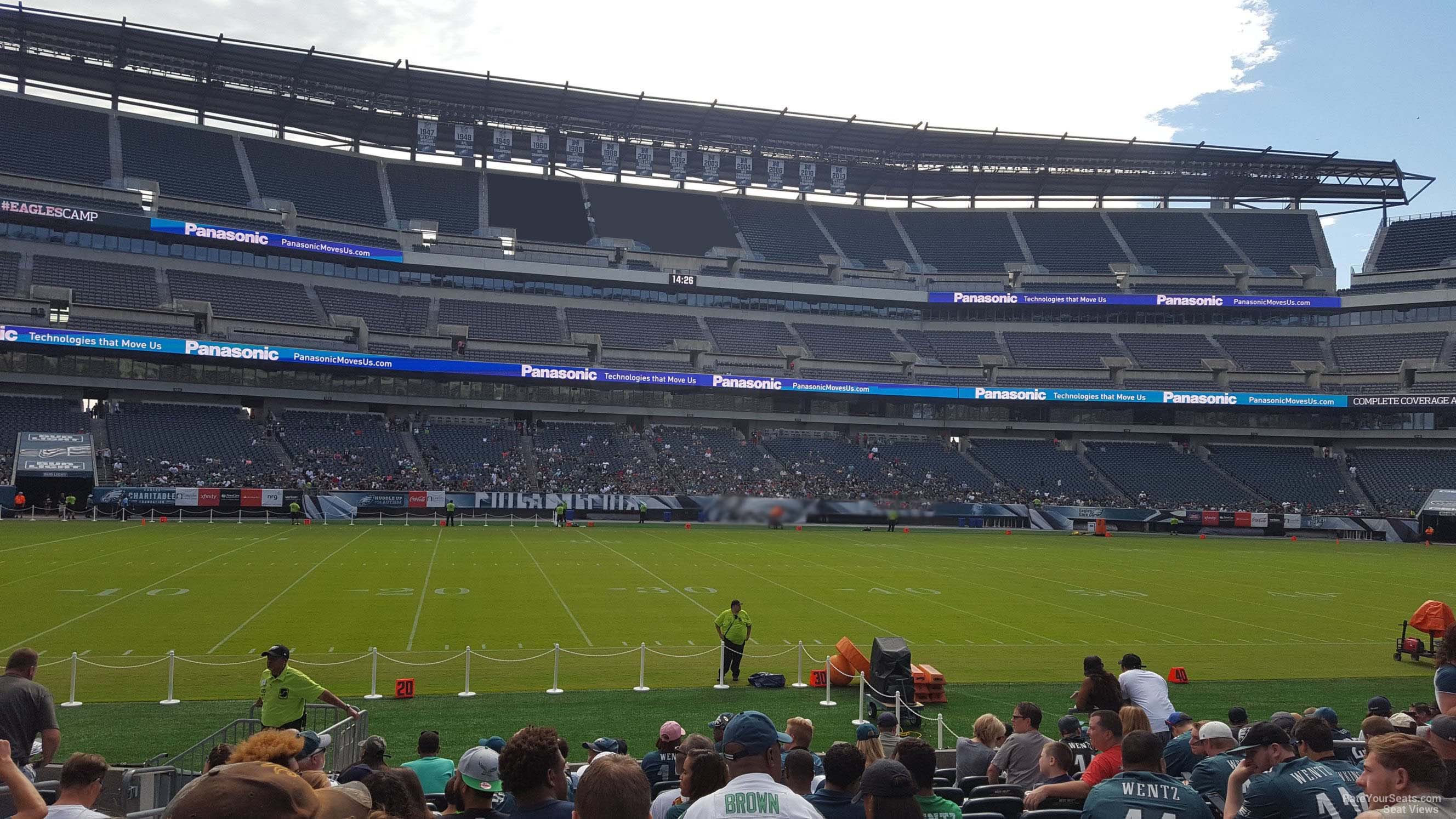 section 137, row 12 seat view  for football - lincoln financial field