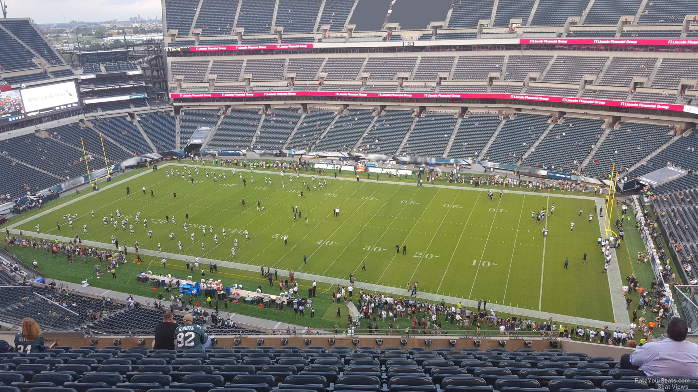 section 204, row 15 seat view  for football - lincoln financial field