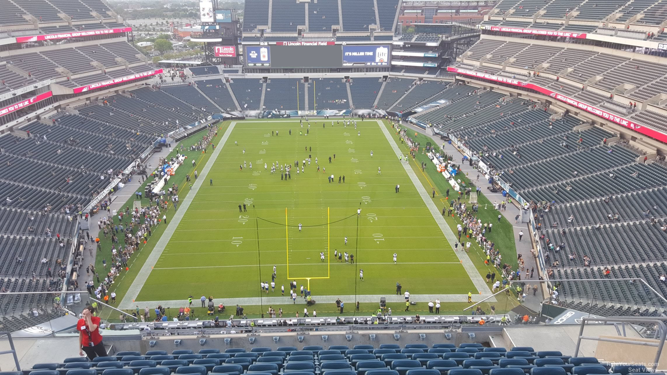 section 212, row 15 seat view  for football - lincoln financial field