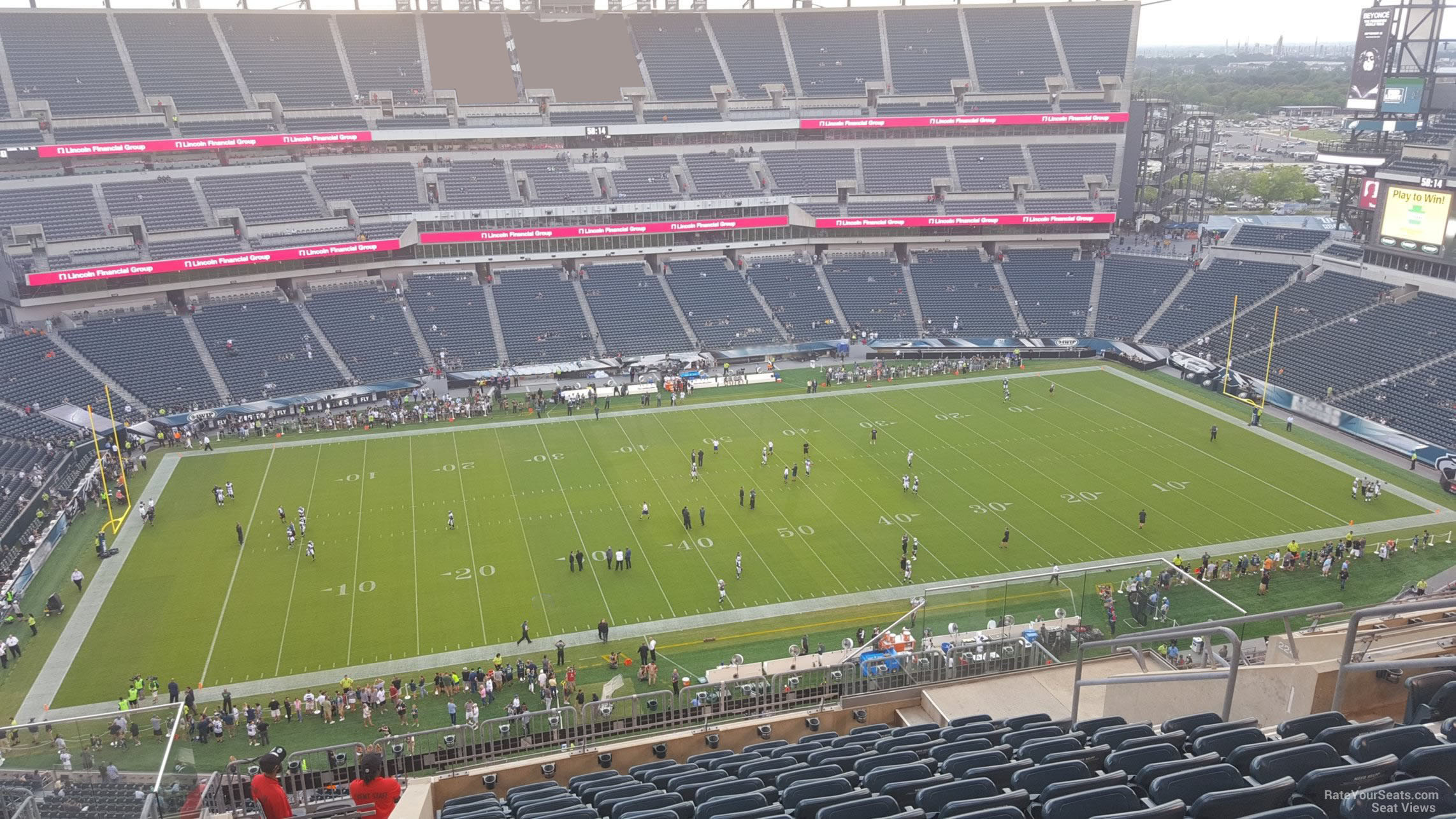 Lincoln Financial Field Seating Rows Chart Elcho Table
