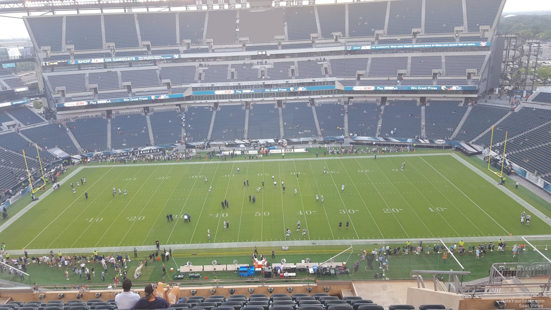 section 225, row 15 seat view  for football - lincoln financial field