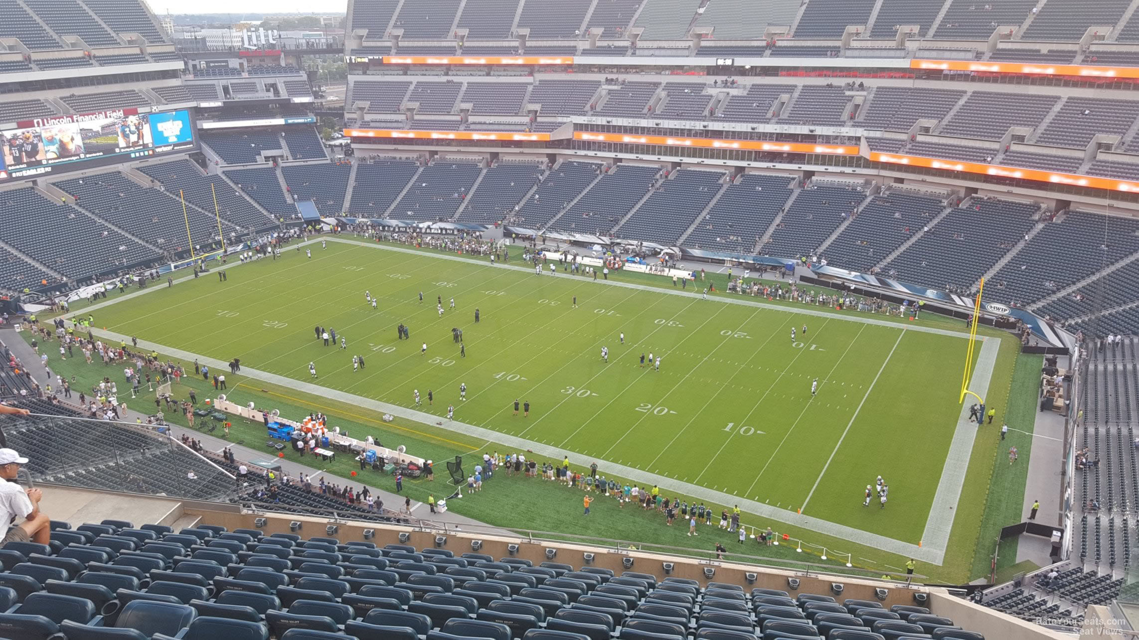 section 229, row 15 seat view  for football - lincoln financial field