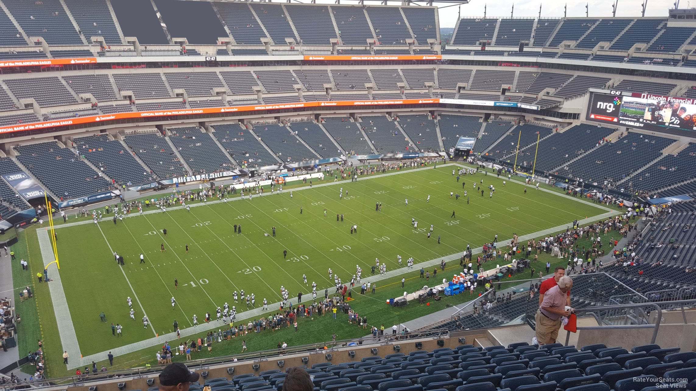section 241, row 15 seat view  for football - lincoln financial field