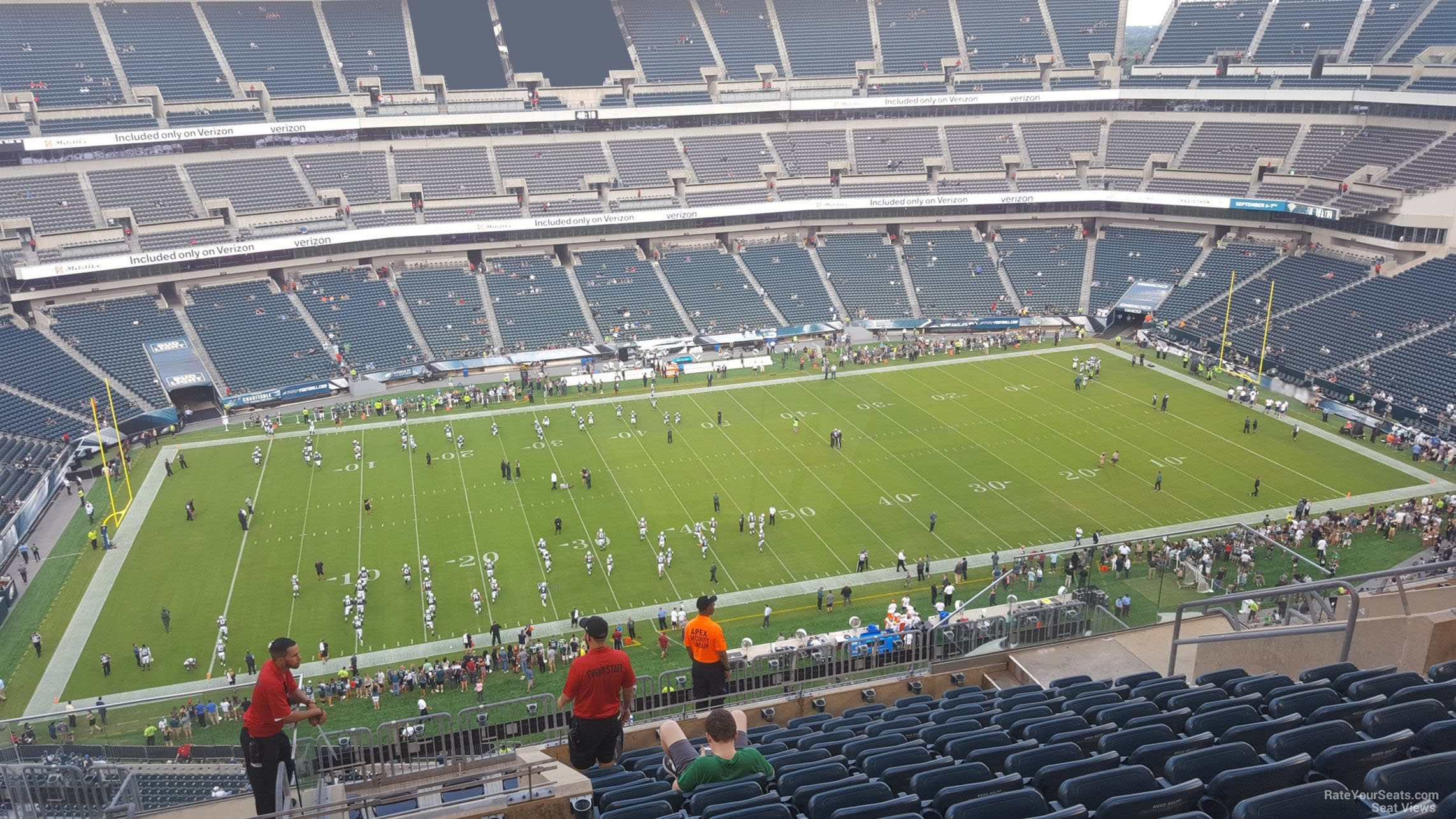 section 243, row 15 seat view  for football - lincoln financial field