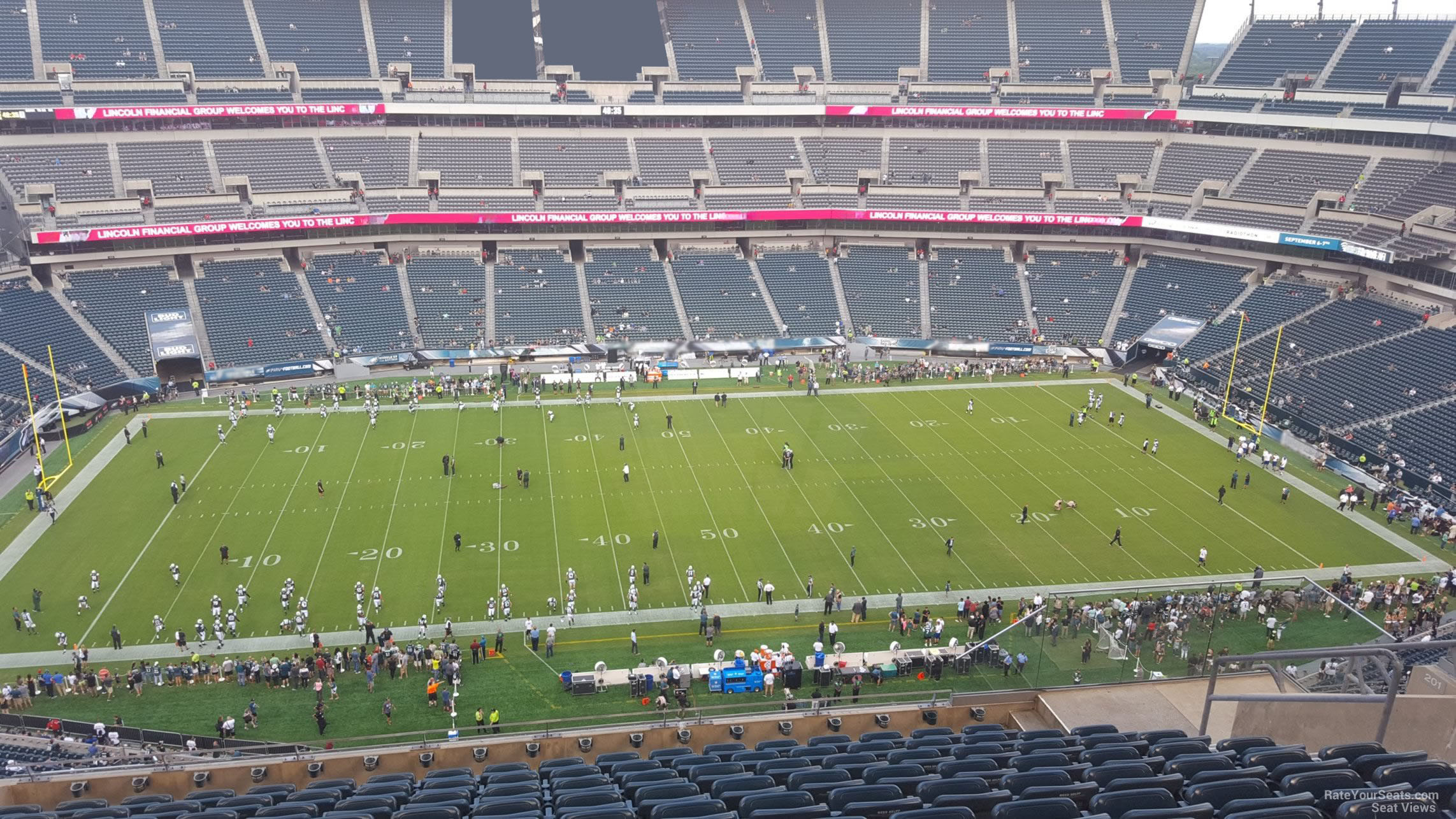 section 244, row 15 seat view  for football - lincoln financial field