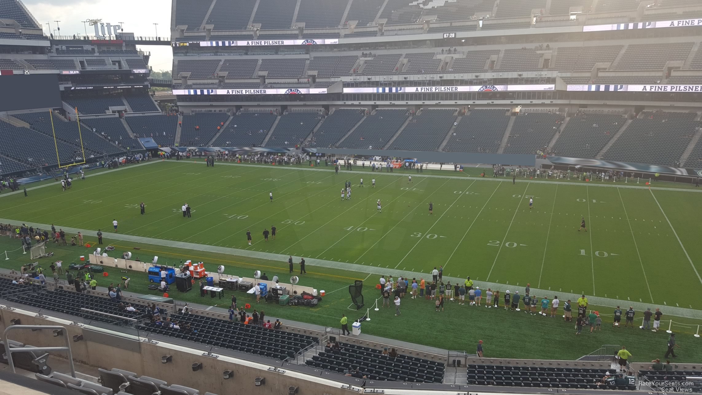 section c24, row 7 seat view  for football - lincoln financial field