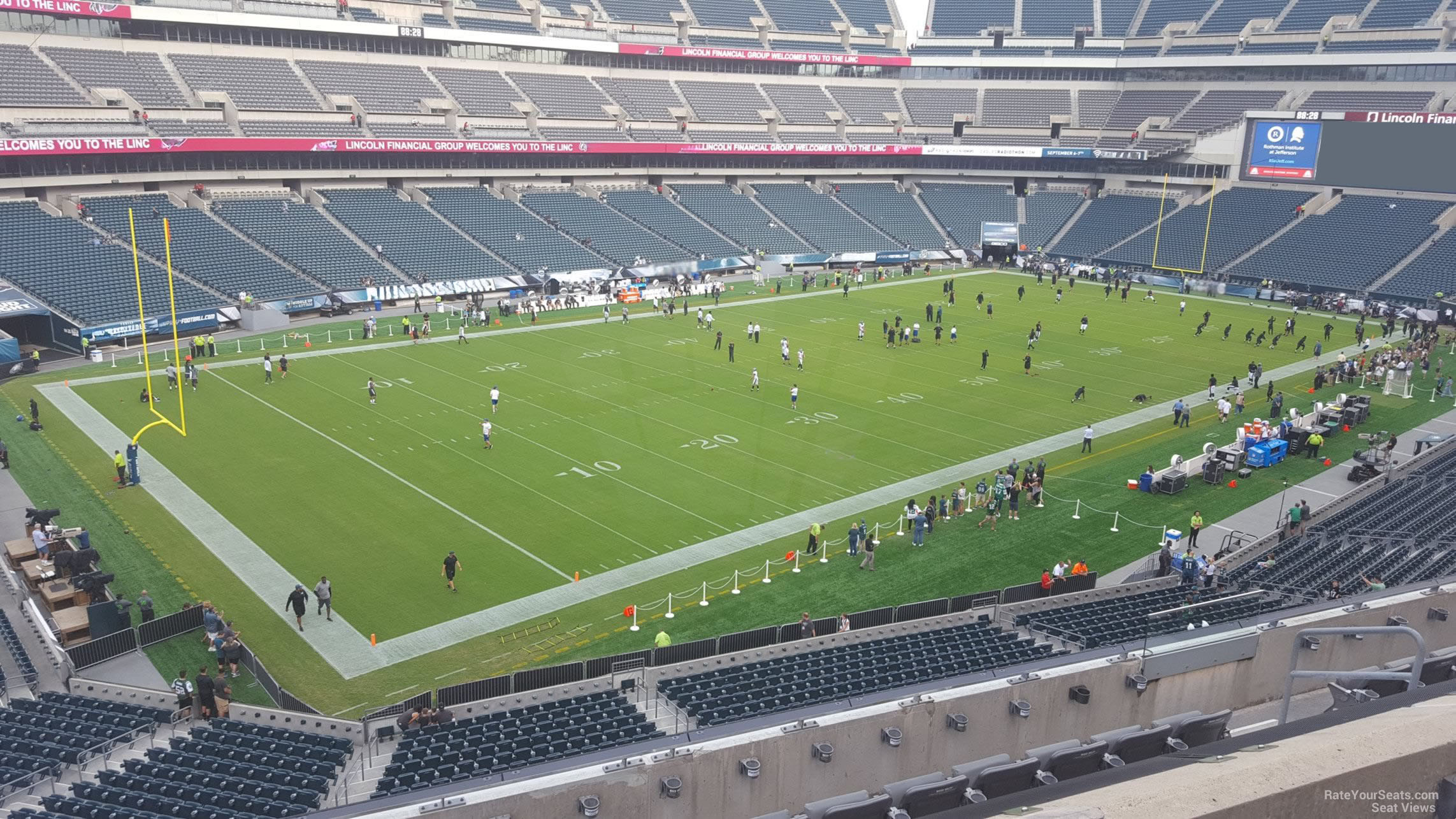 section c35, row 7 seat view  for football - lincoln financial field