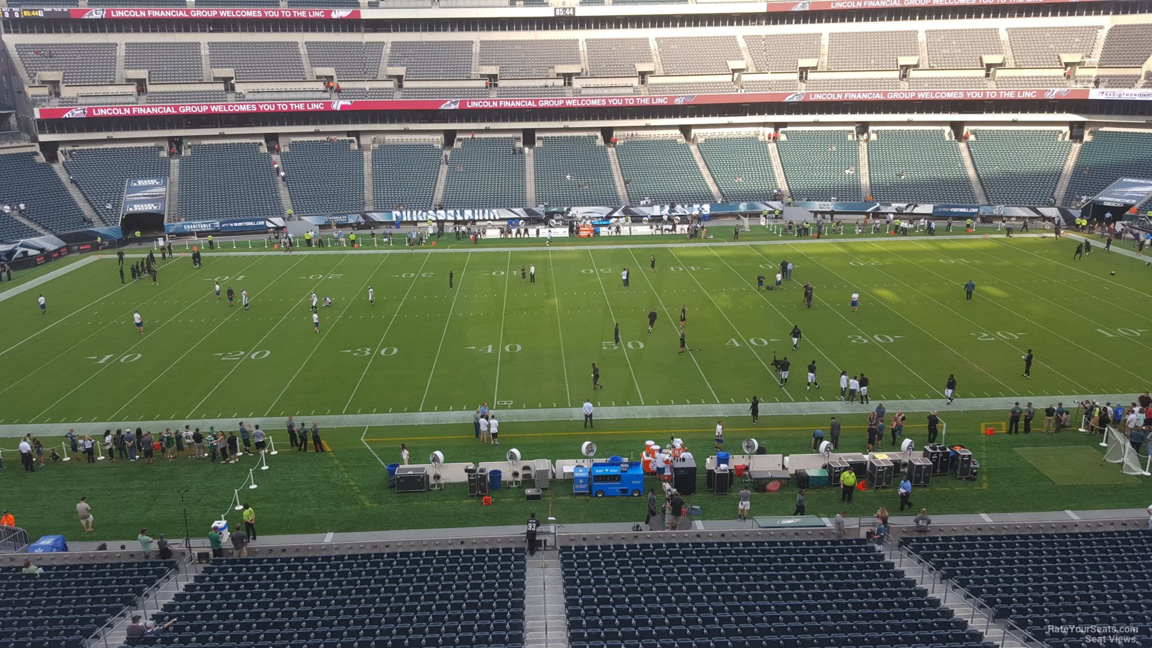 section c40, row 7 seat view  for football - lincoln financial field