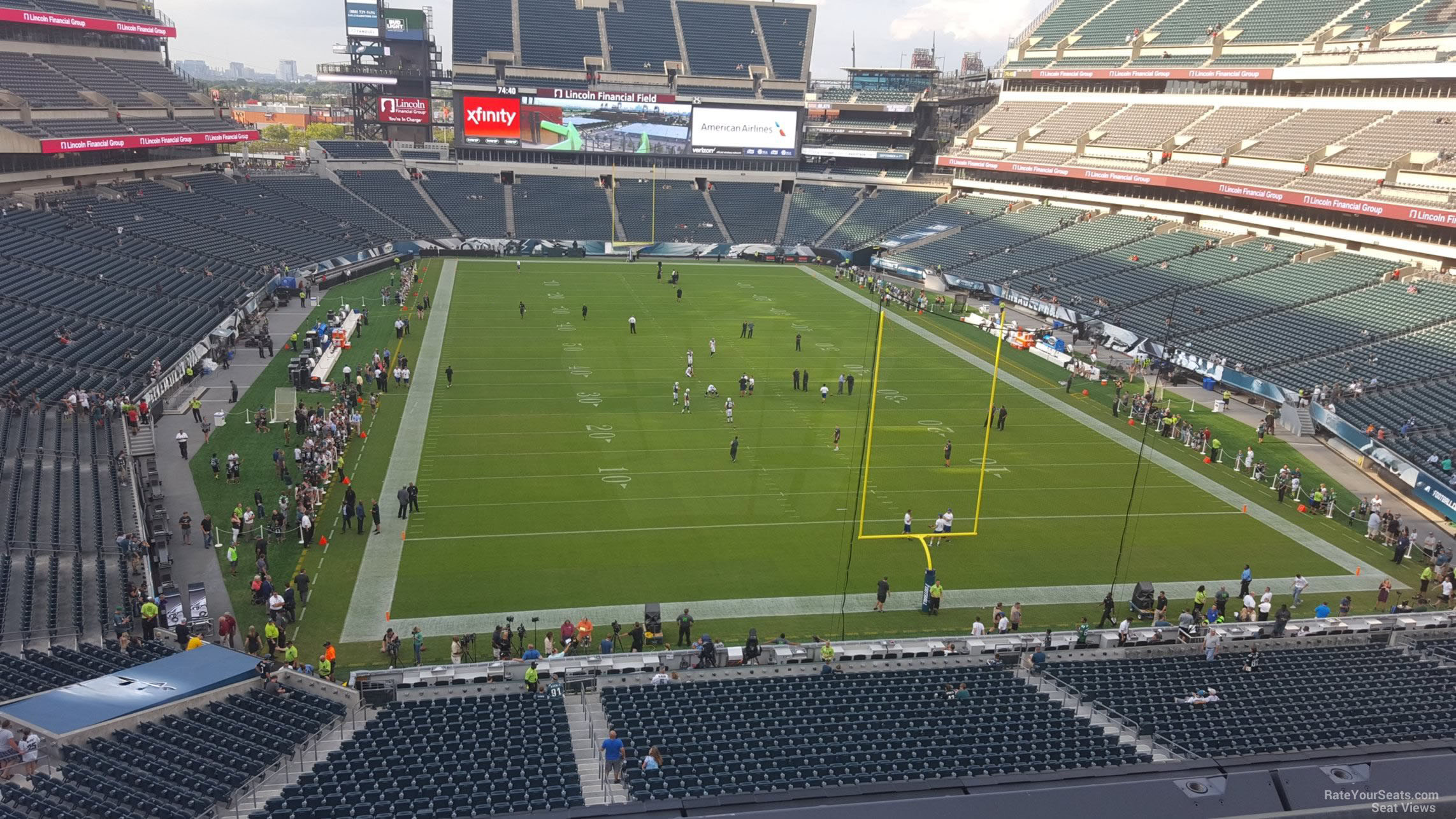 Mid Level Endzone - Lincoln Financial Field Football ...