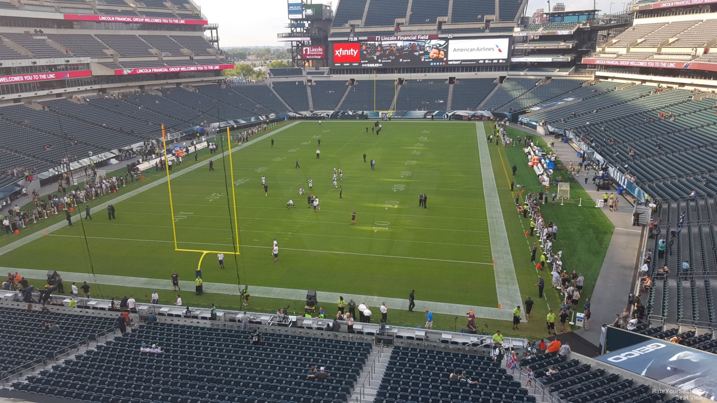 section m12, row 7 seat view for football - lincoln financial field