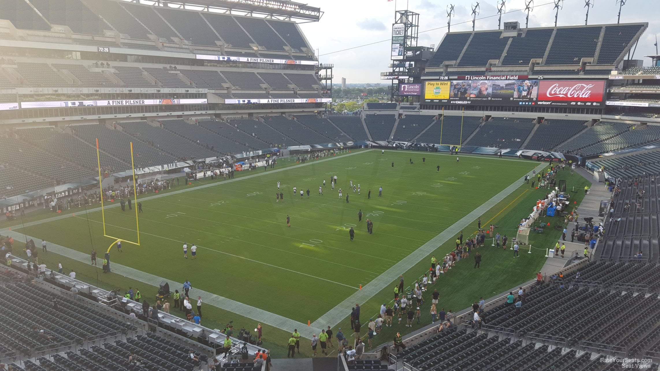 section m14, row 7 seat view  for football - lincoln financial field