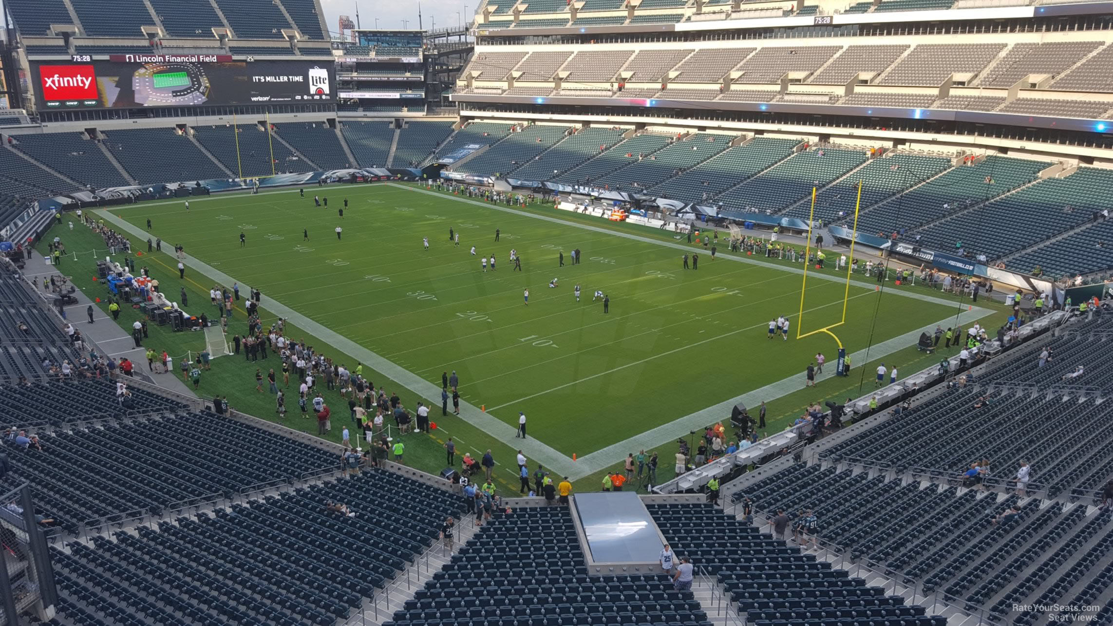 section m7, row 13 seat view  for football - lincoln financial field