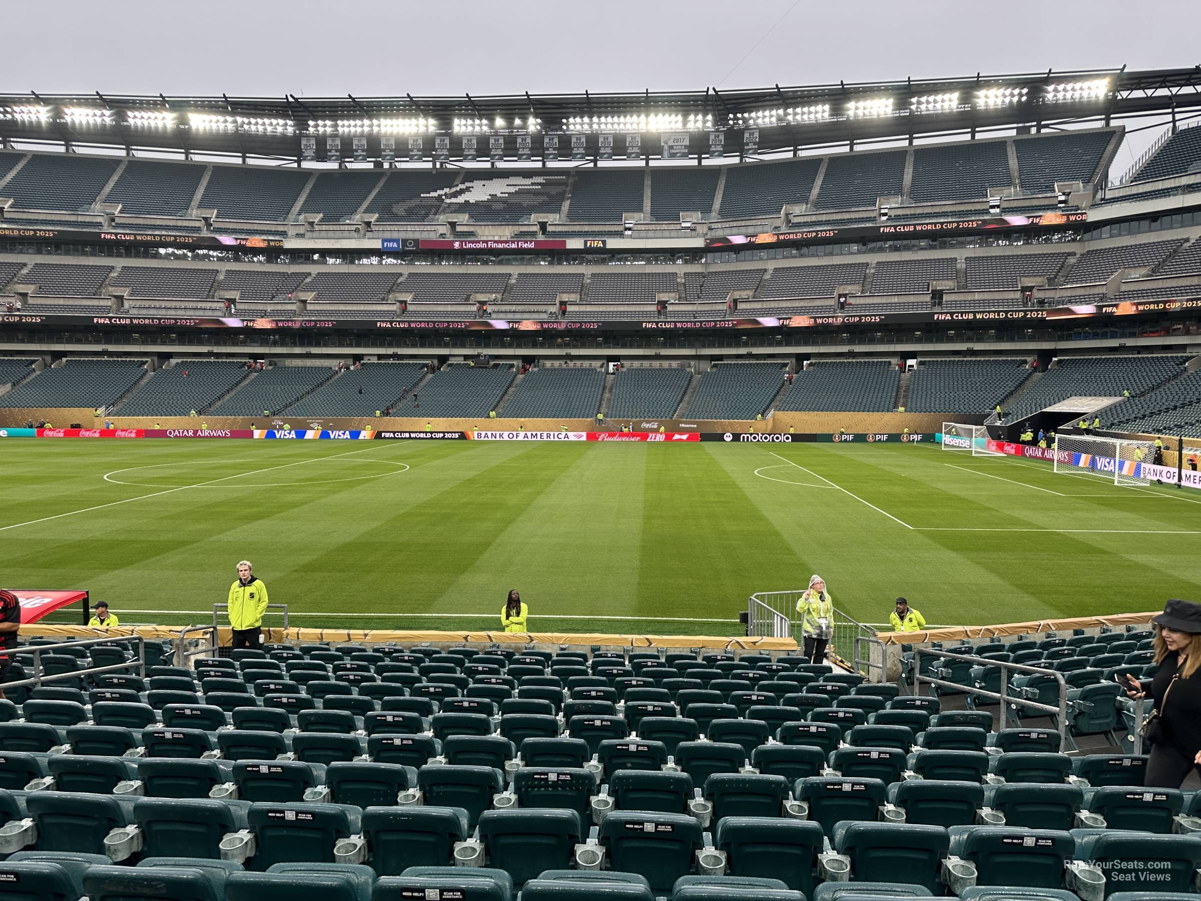 section 103, row 14 seat view  for soccer - lincoln financial field