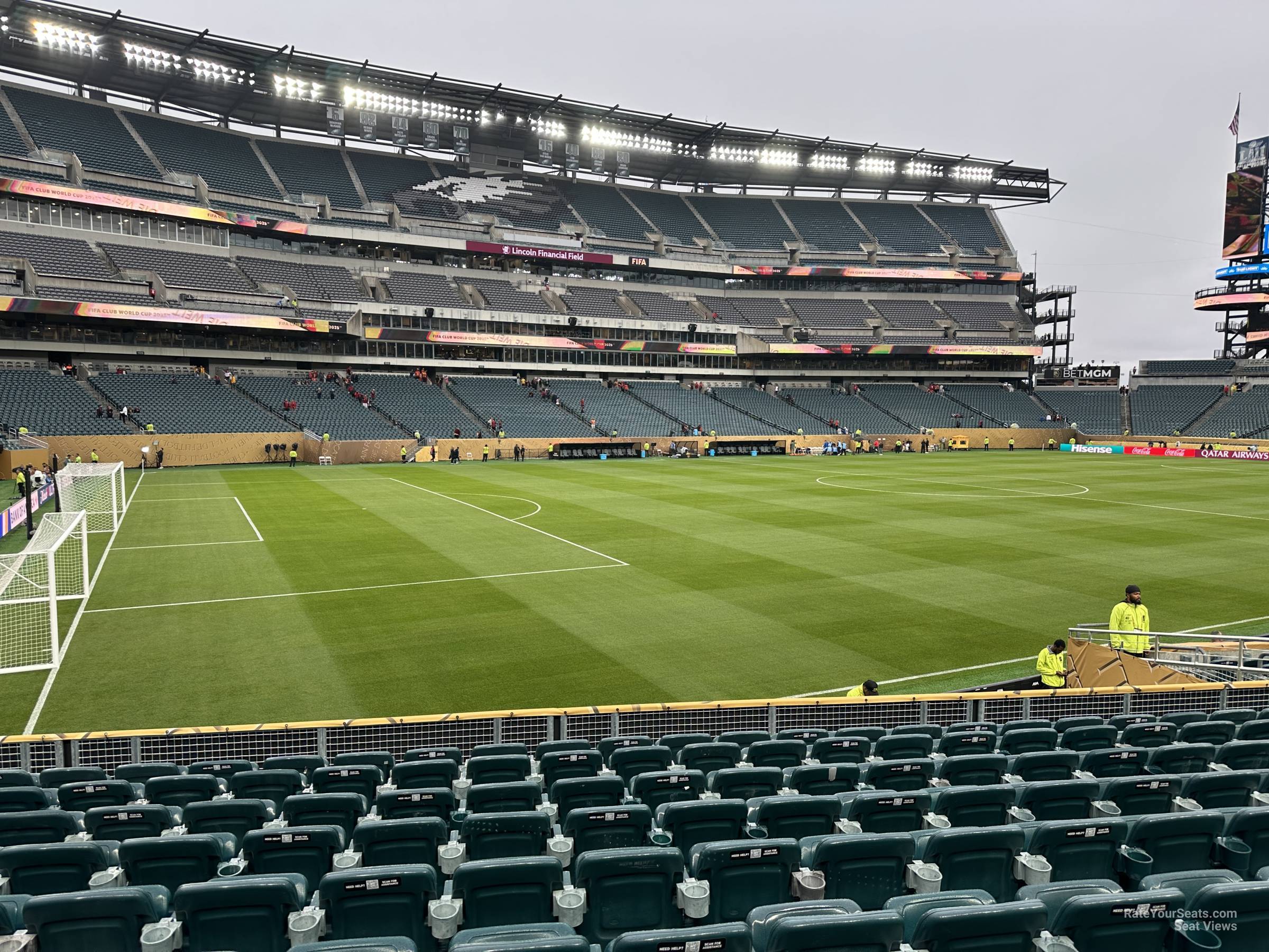 section 116, row 14 seat view  for soccer - lincoln financial field