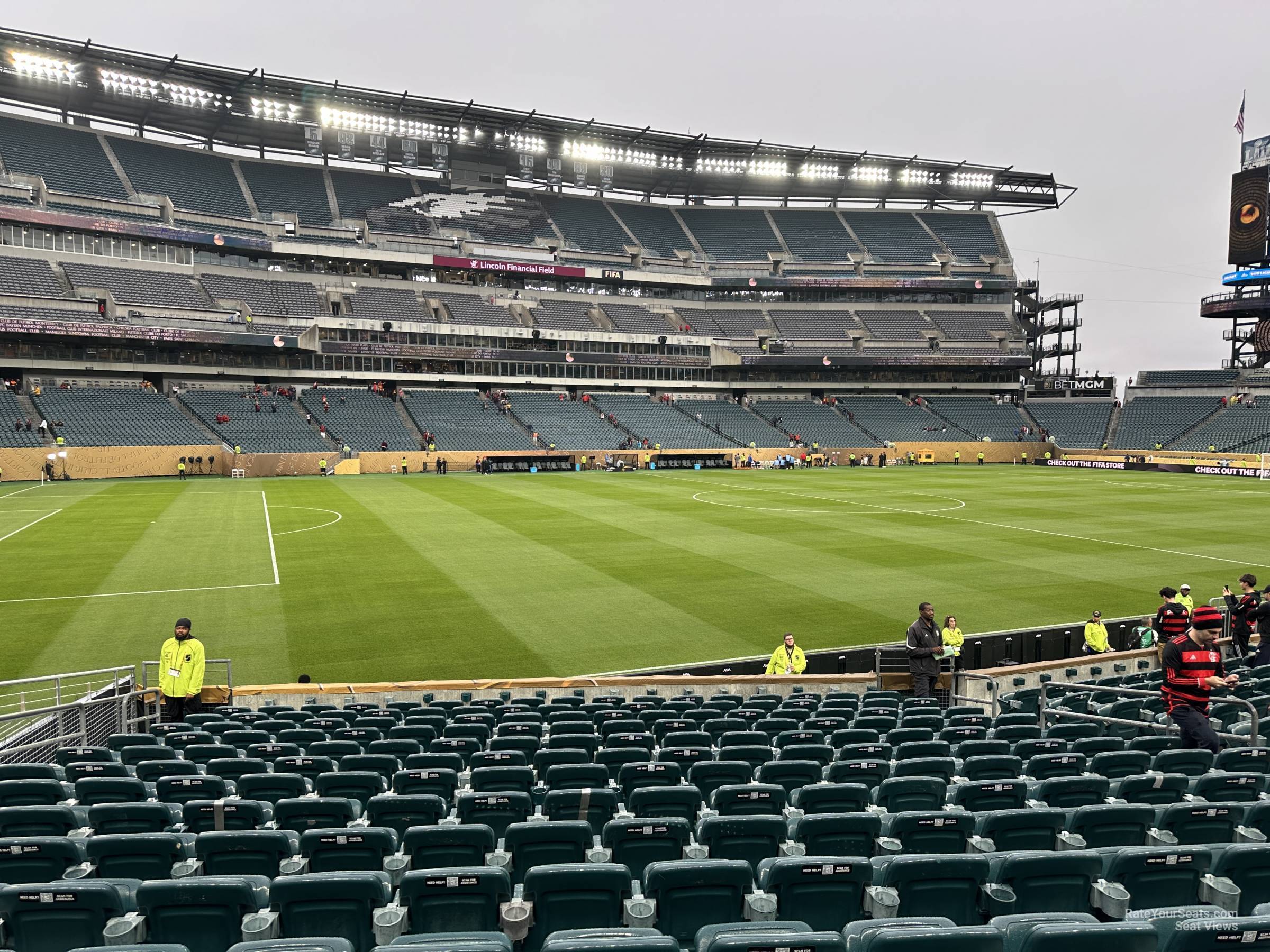 section 117, row 14 seat view  for soccer - lincoln financial field