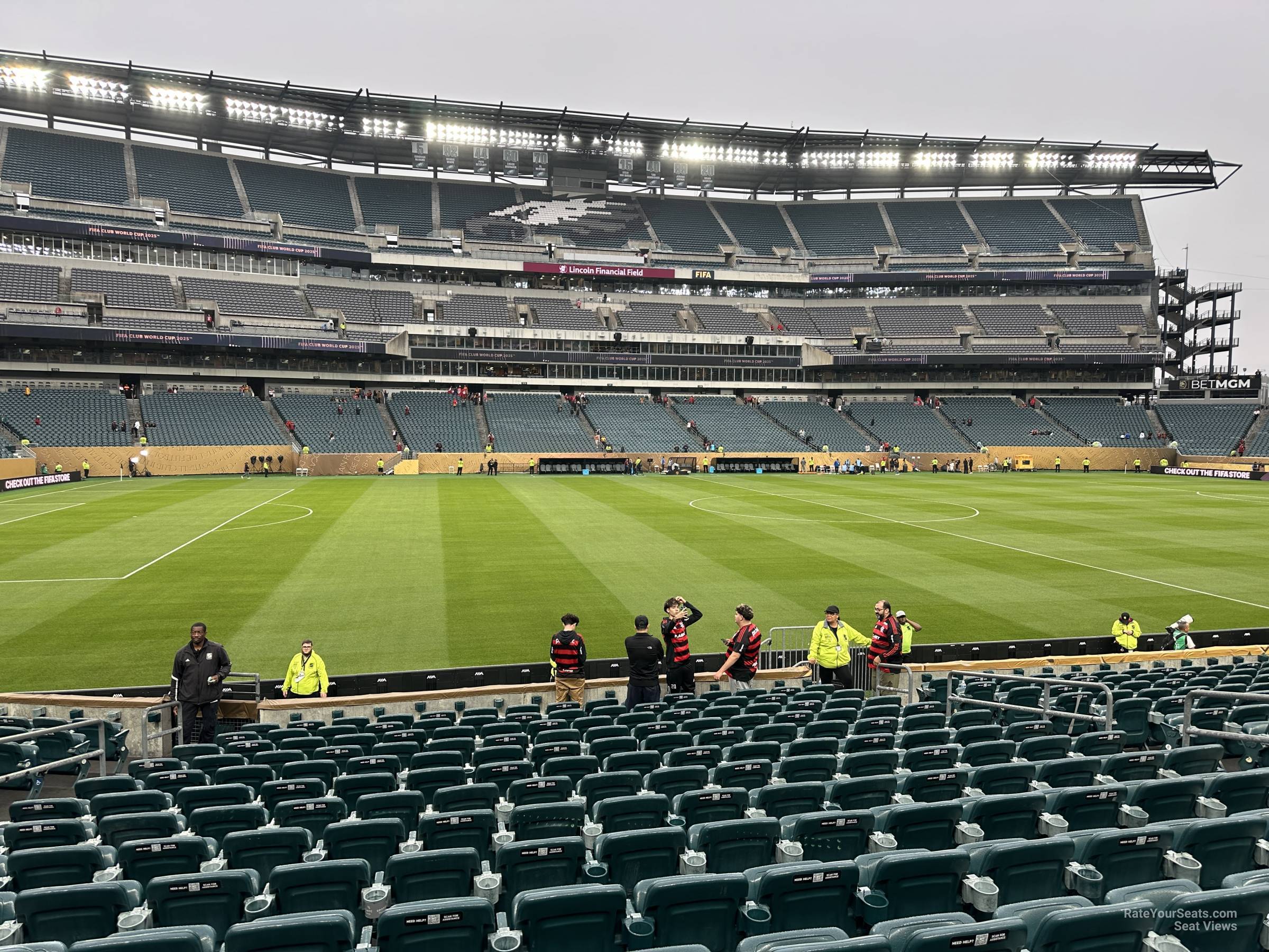 section 118, row 14 seat view  for soccer - lincoln financial field