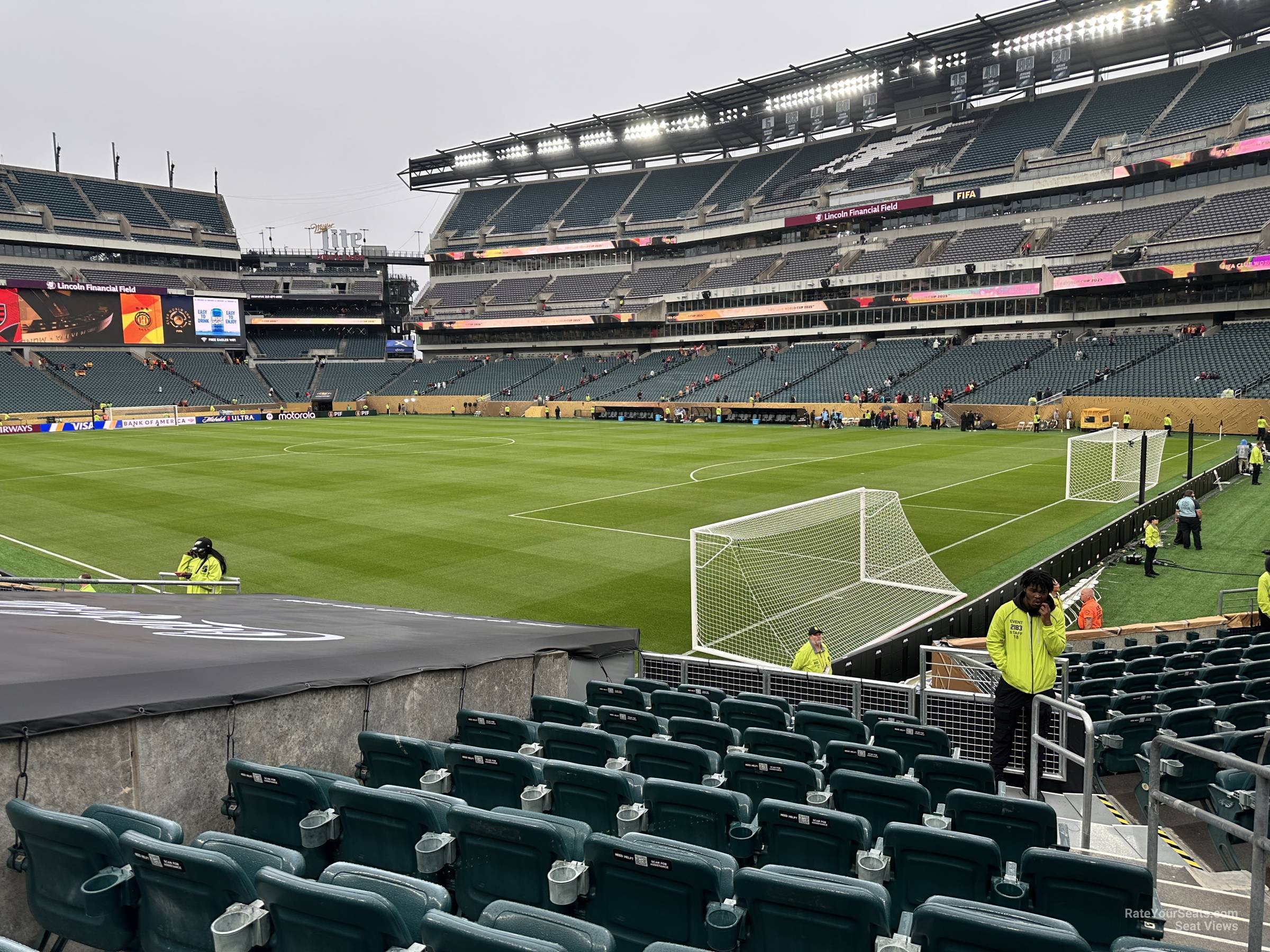 section 125, row 14 seat view  for soccer - lincoln financial field