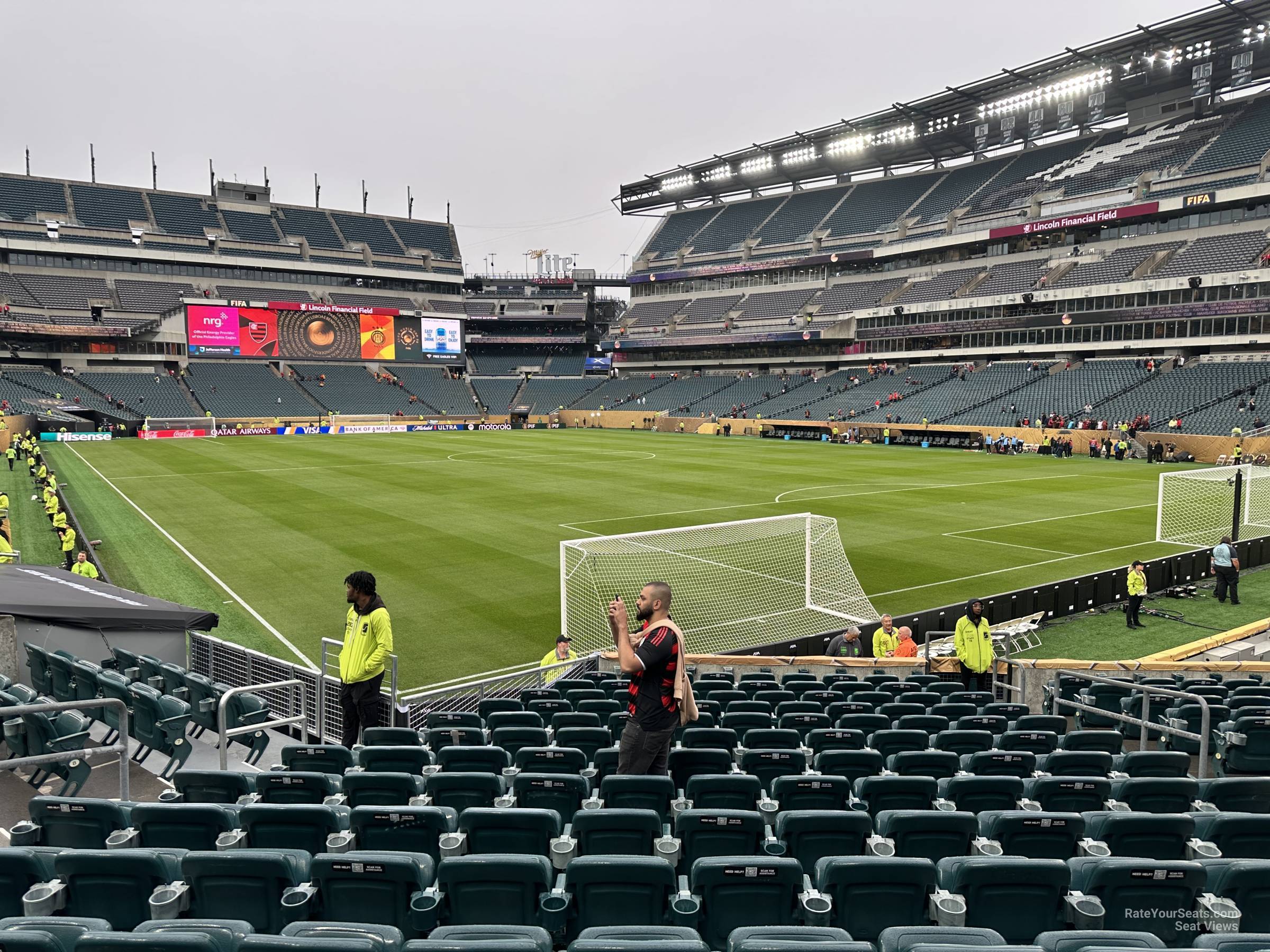 section 126, row 14 seat view  for soccer - lincoln financial field