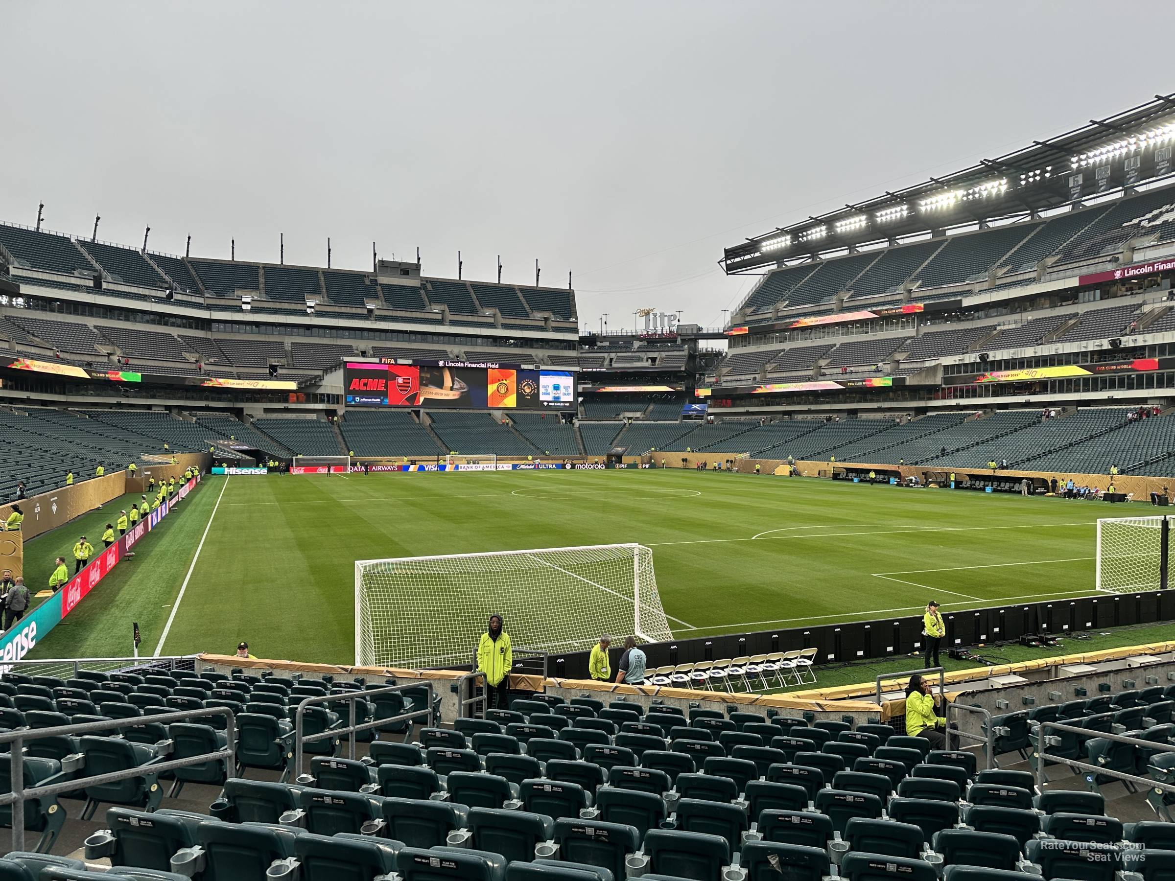section 127, row 14 seat view  for soccer - lincoln financial field