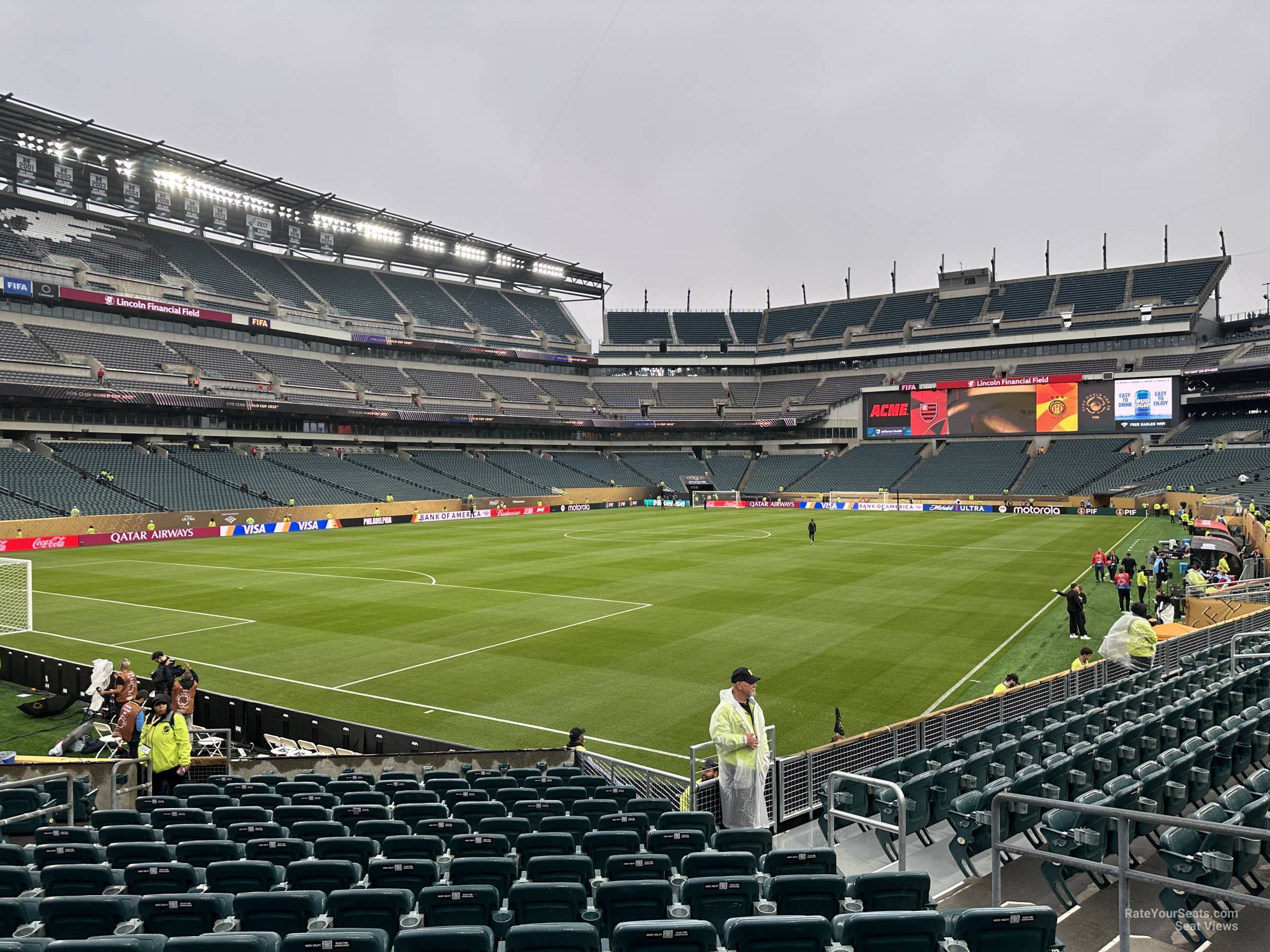 section 133, row 14 seat view  for soccer - lincoln financial field