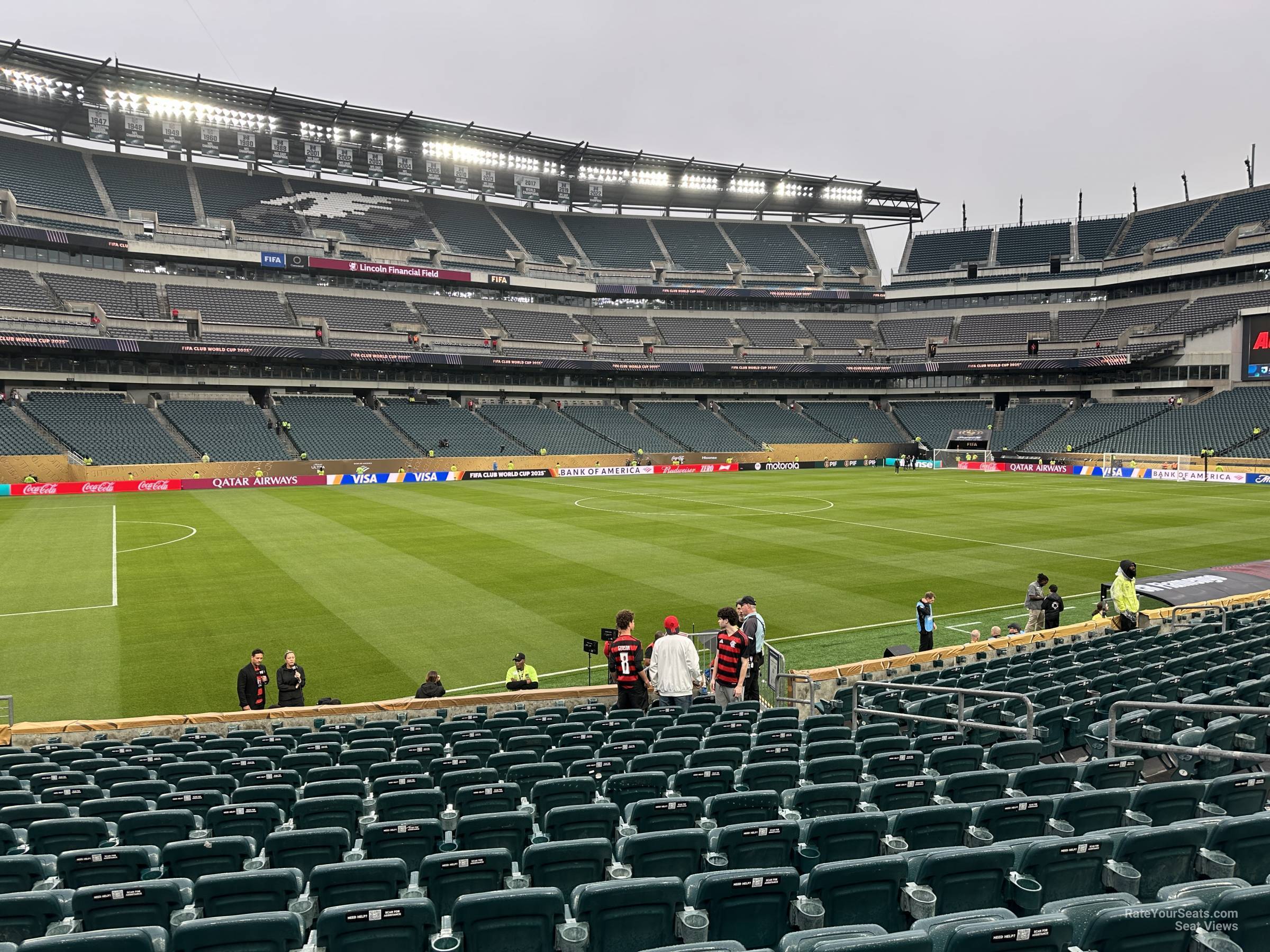 section 136, row 14 seat view  for soccer - lincoln financial field