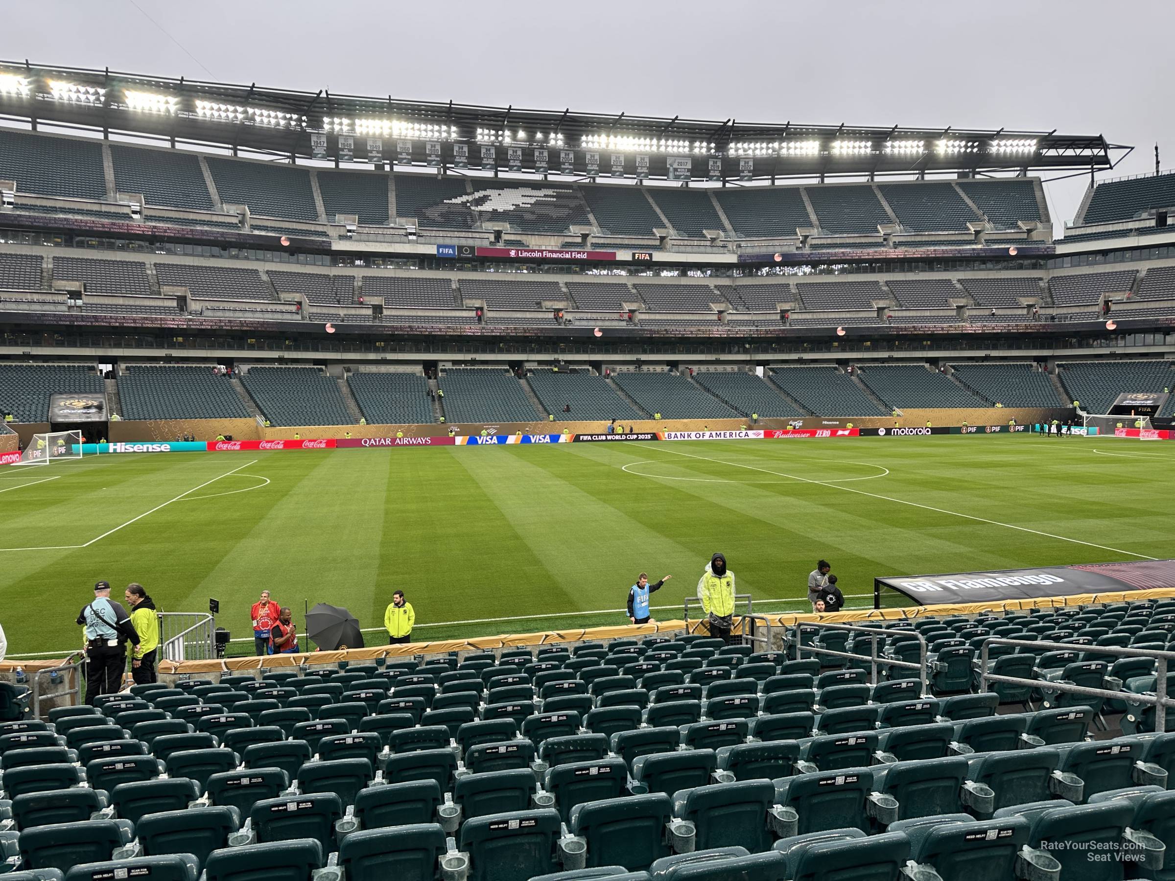 section 137, row 14 seat view  for soccer - lincoln financial field