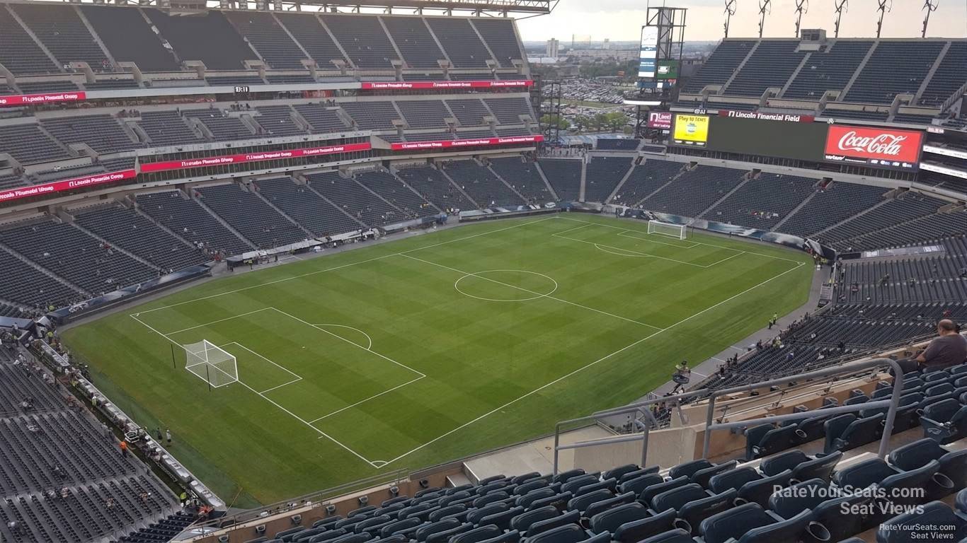 section 219, row 15 seat view  for soccer - lincoln financial field