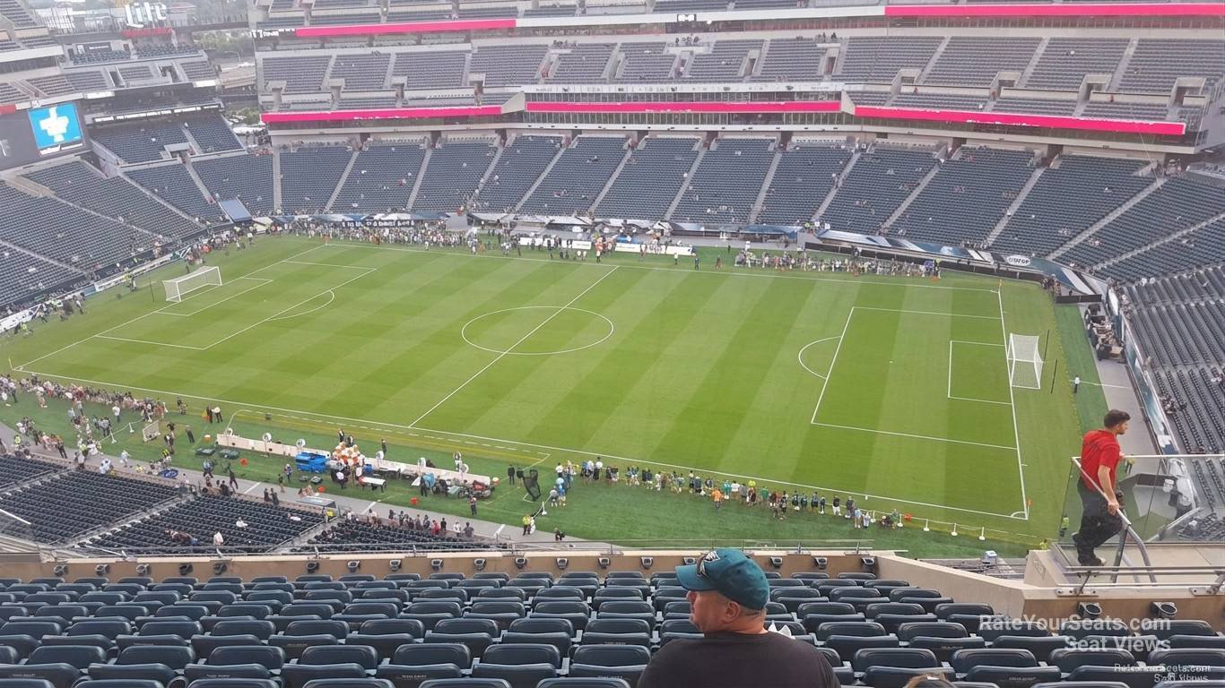 section 228, row 15 seat view  for soccer - lincoln financial field
