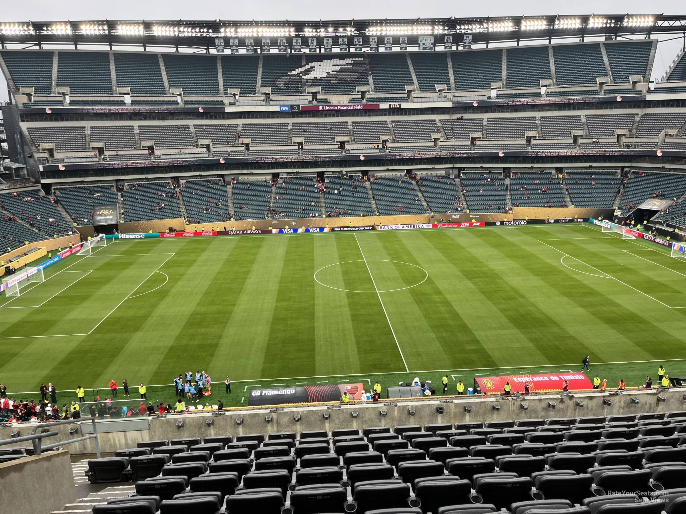 section c1, row 15 seat view for soccer - lincoln financial field