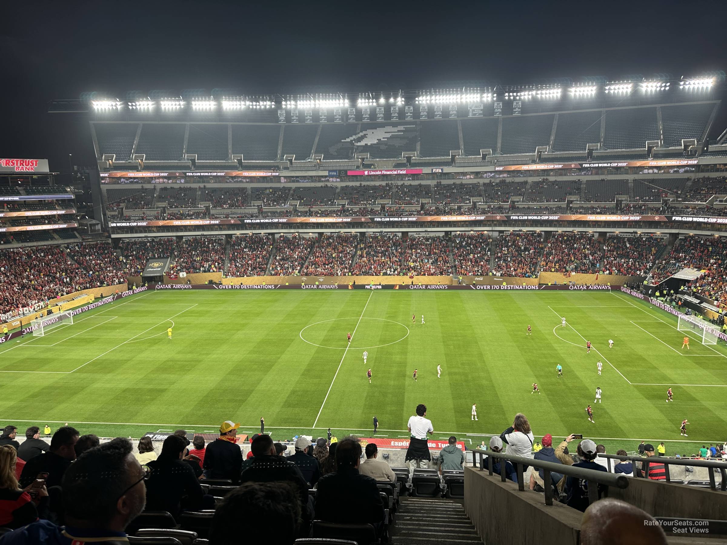 section c1, row 18 seat view  for soccer - lincoln financial field