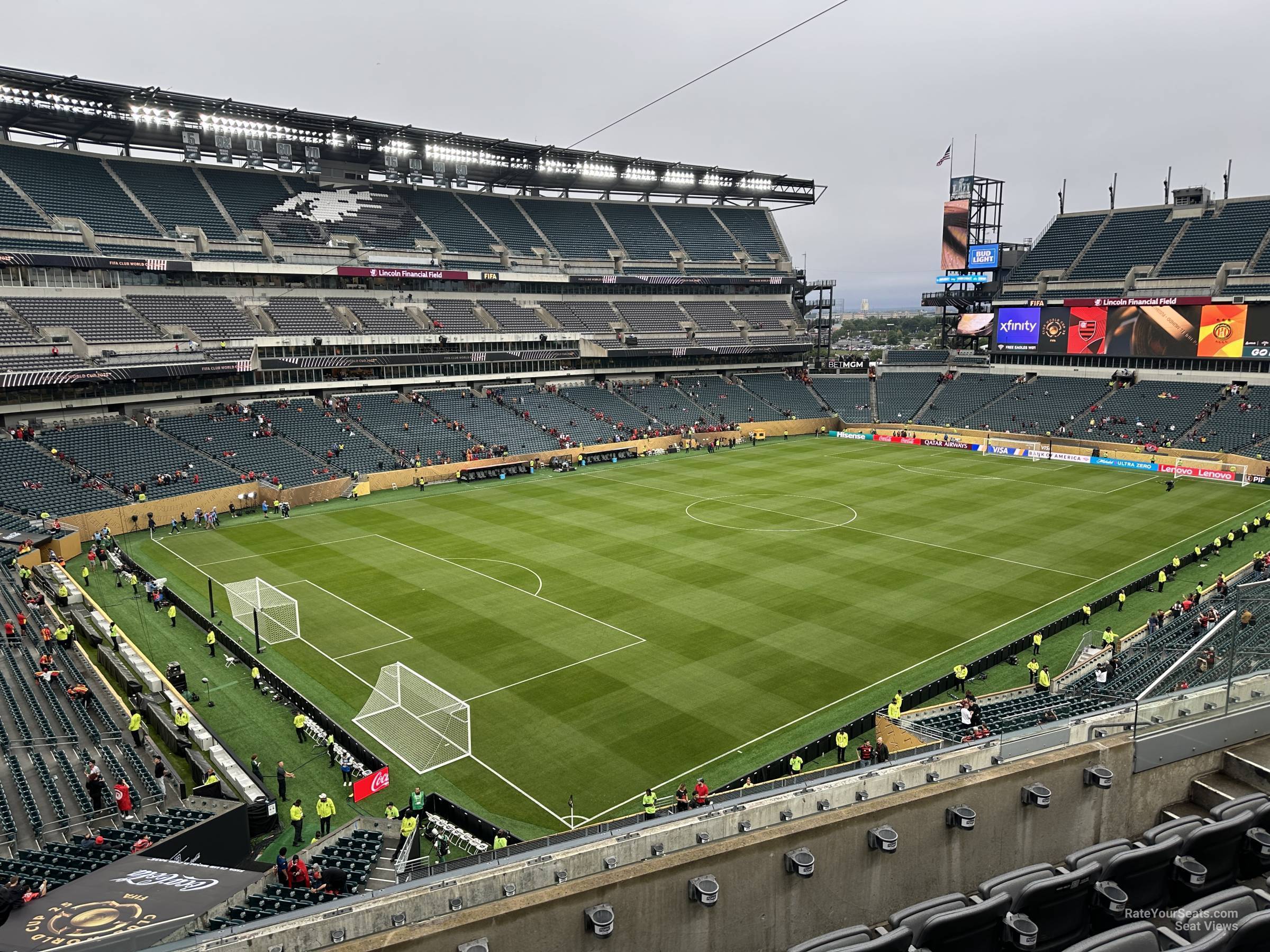section c16, row 11 seat view  for soccer - lincoln financial field