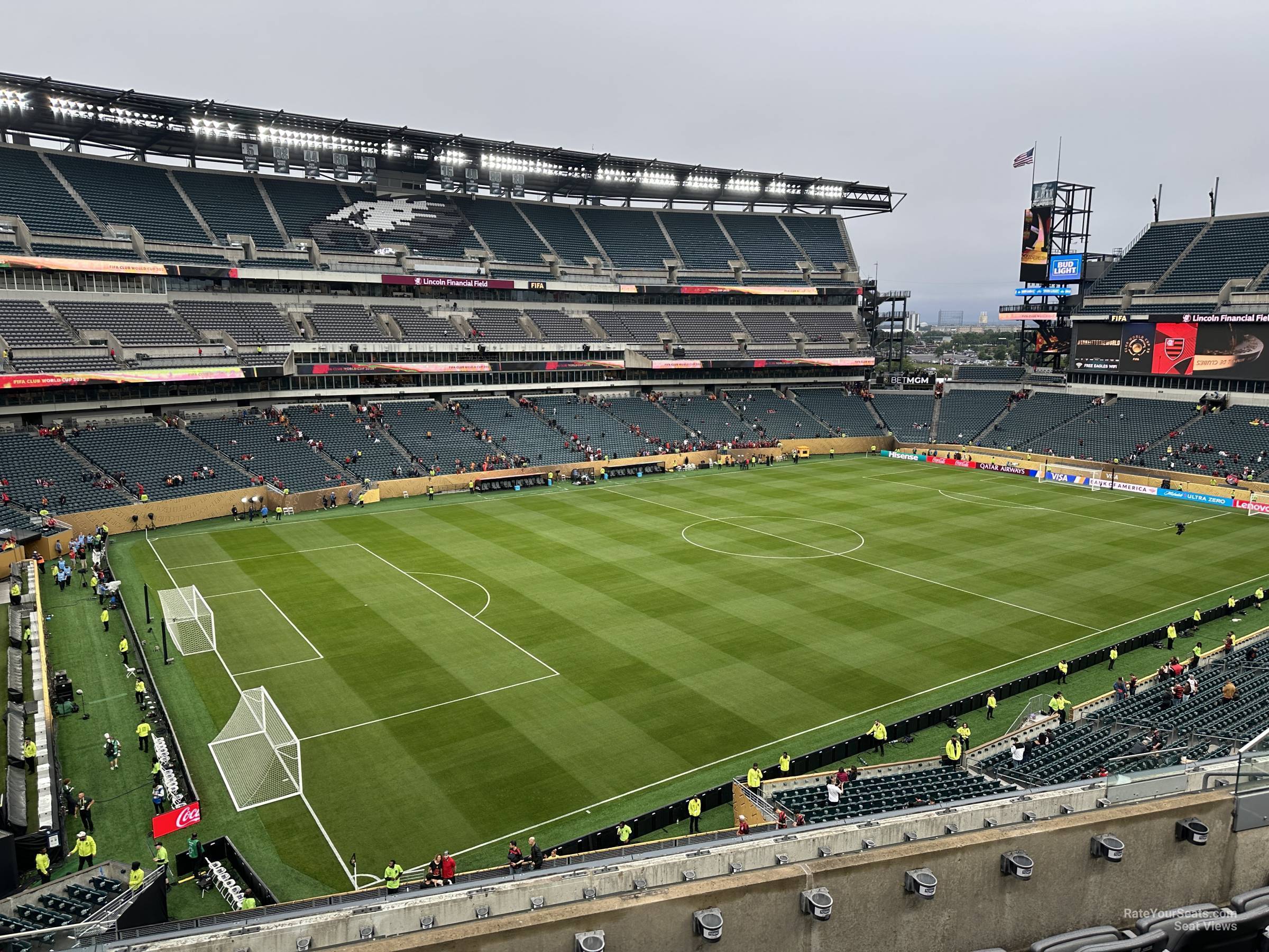 section c17, row 11 seat view  for soccer - lincoln financial field