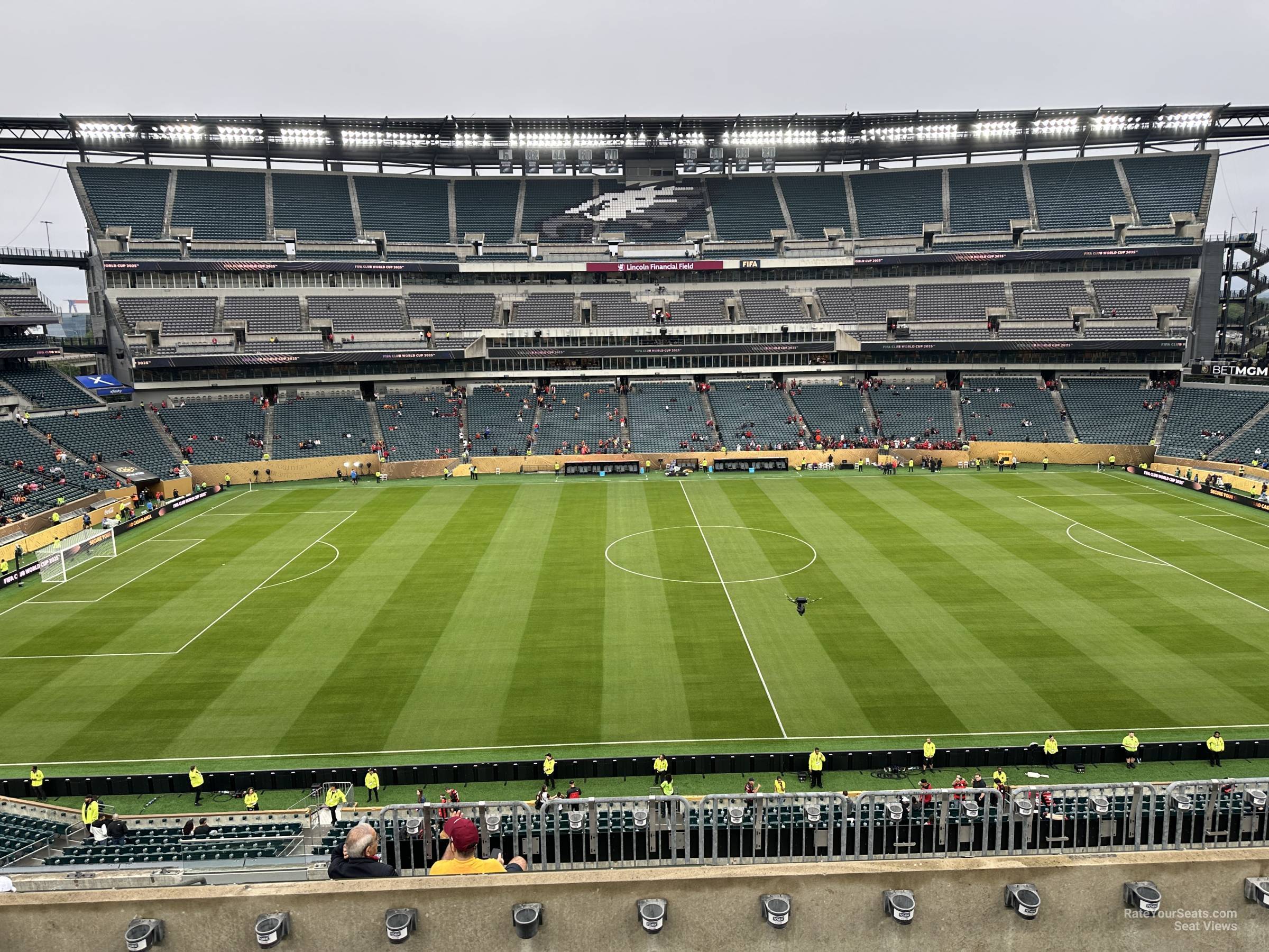 section c21, row 11 seat view for soccer - lincoln financial field