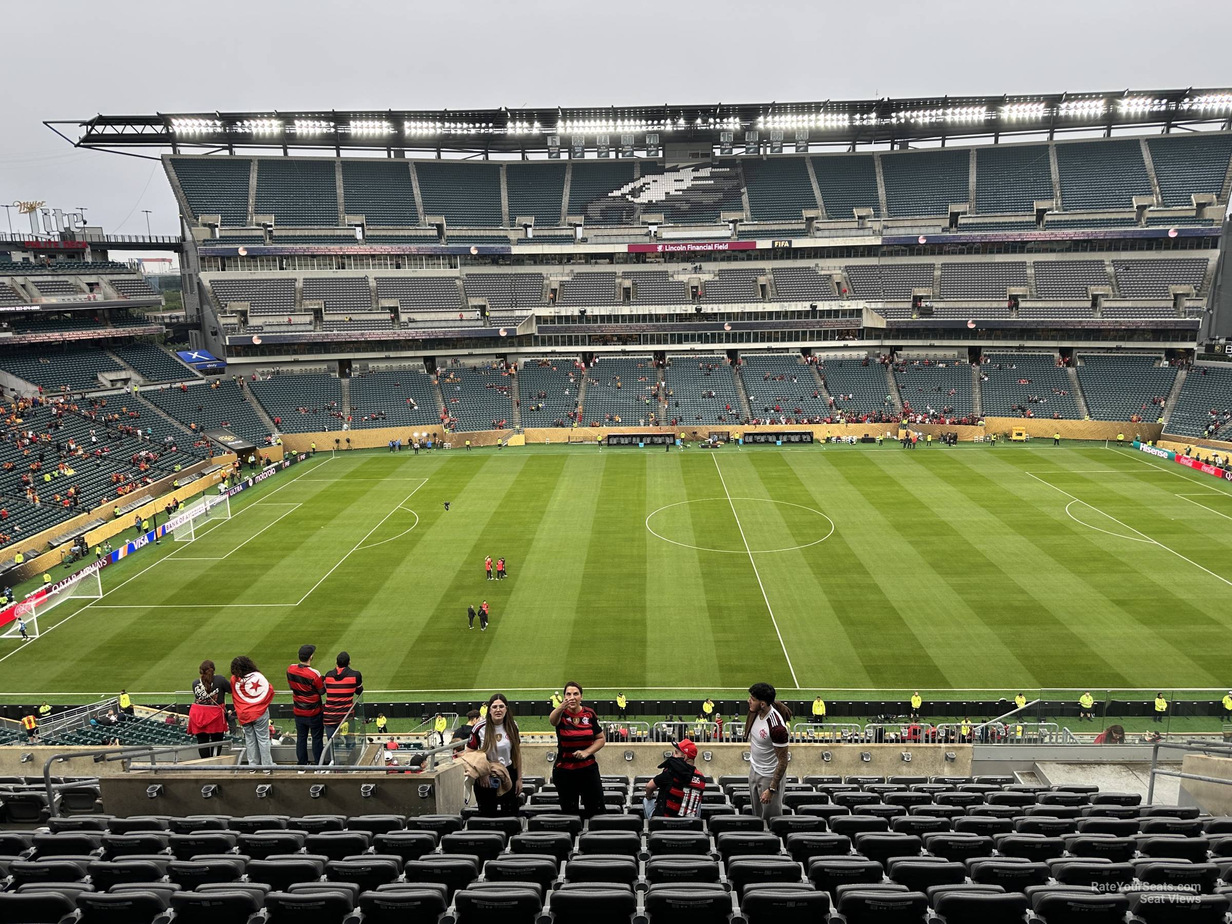 section c21, row 18 seat view  for soccer - lincoln financial field