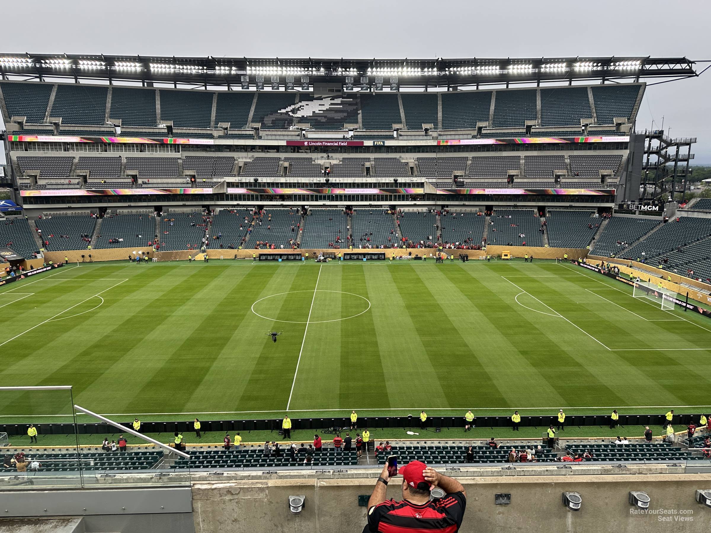 section c22, row 11 seat view  for soccer - lincoln financial field