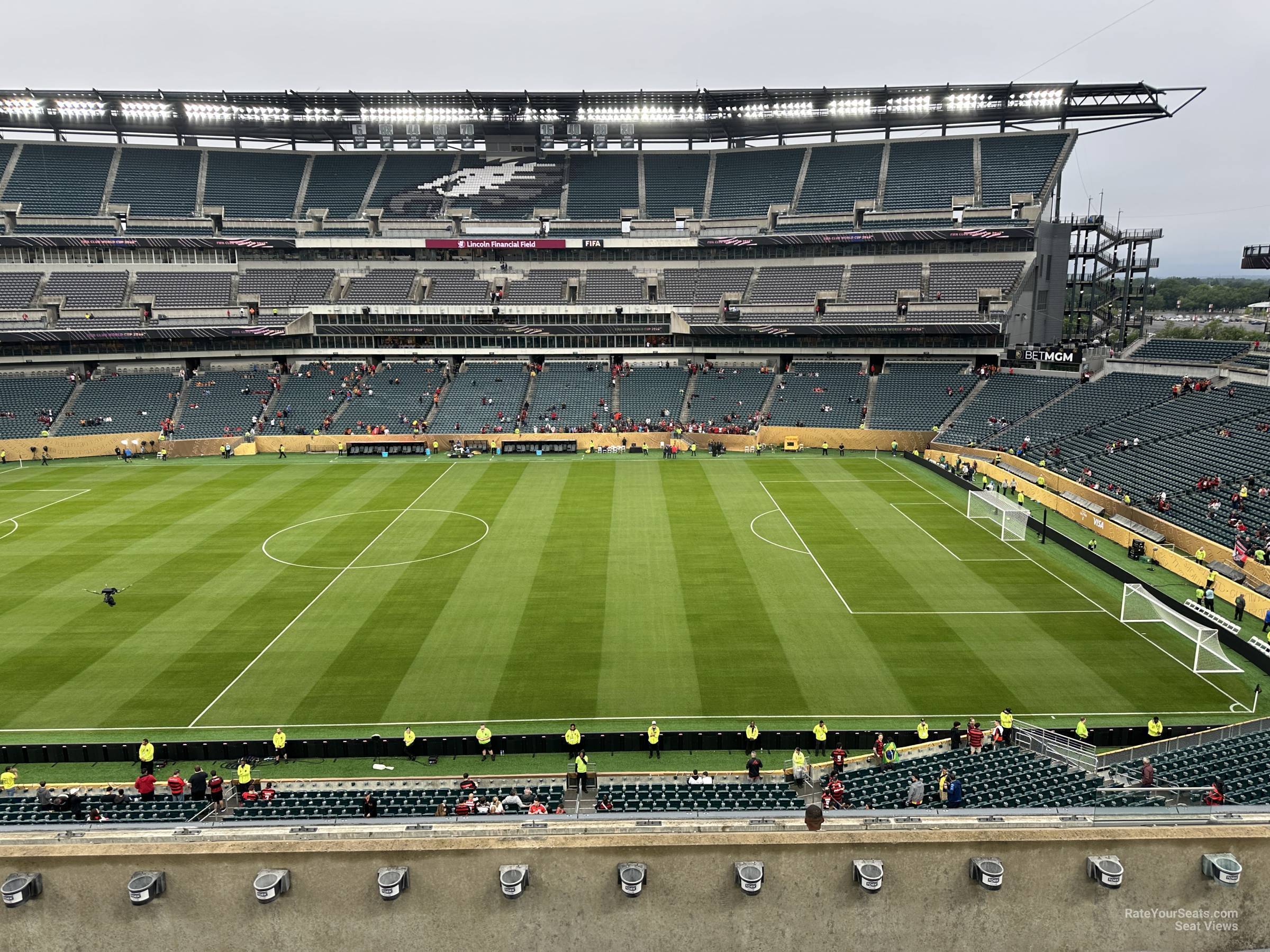 section c23, row 11 seat view  for soccer - lincoln financial field