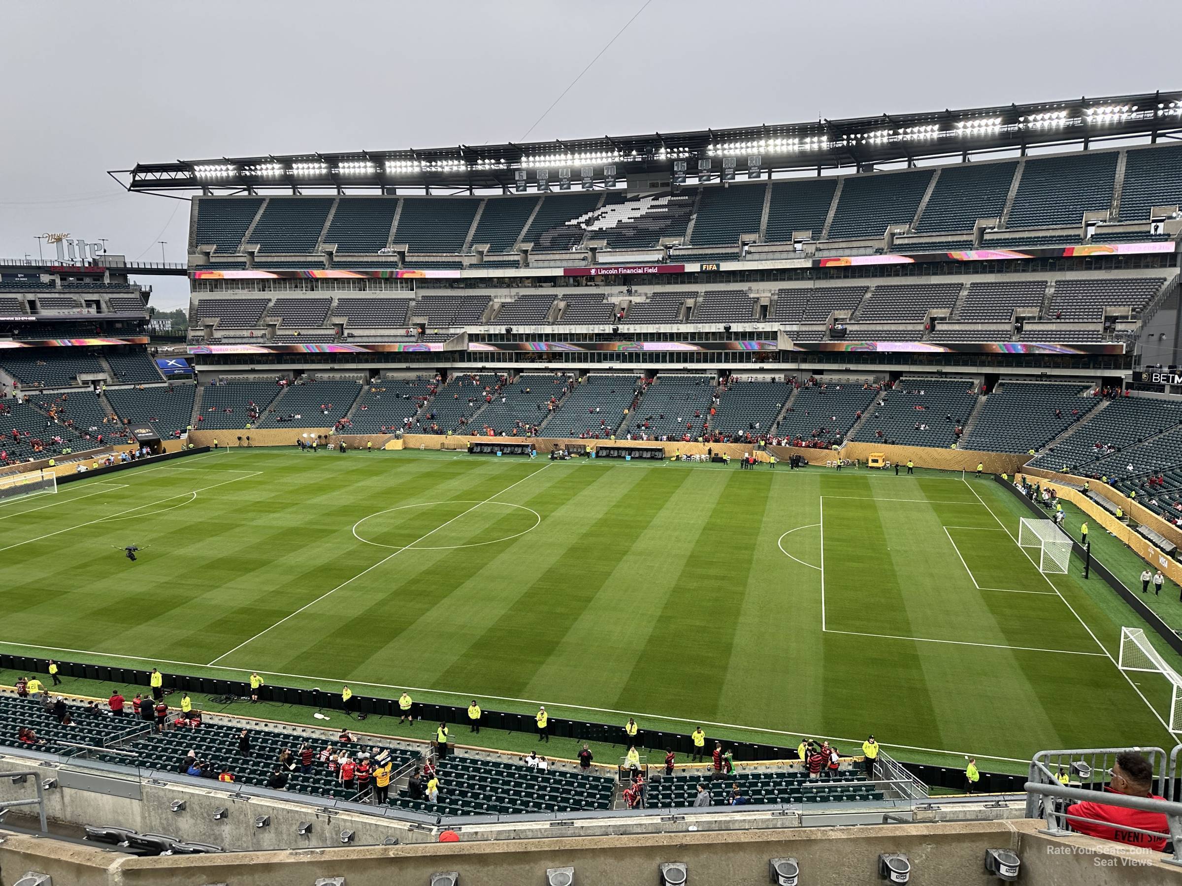 section c24, row 11 seat view  for soccer - lincoln financial field