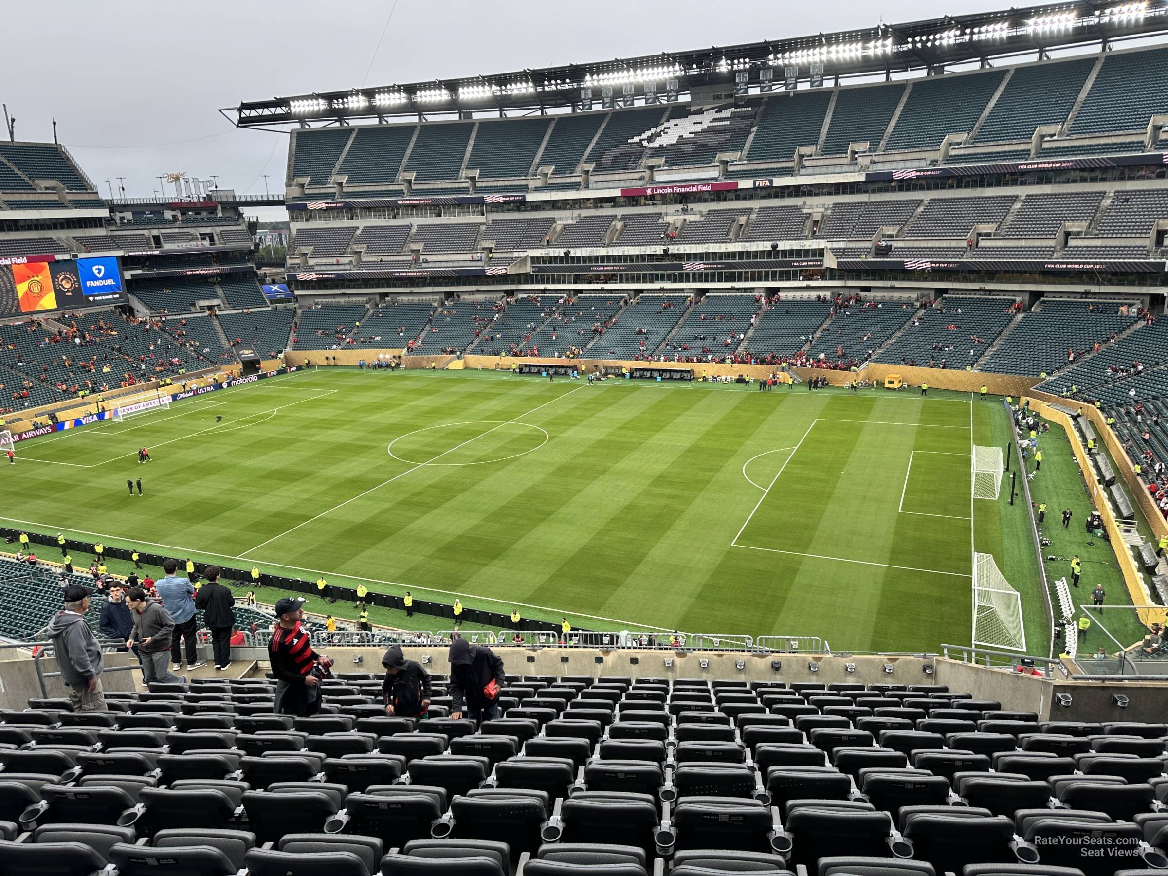 section c25, row 18 seat view  for soccer - lincoln financial field