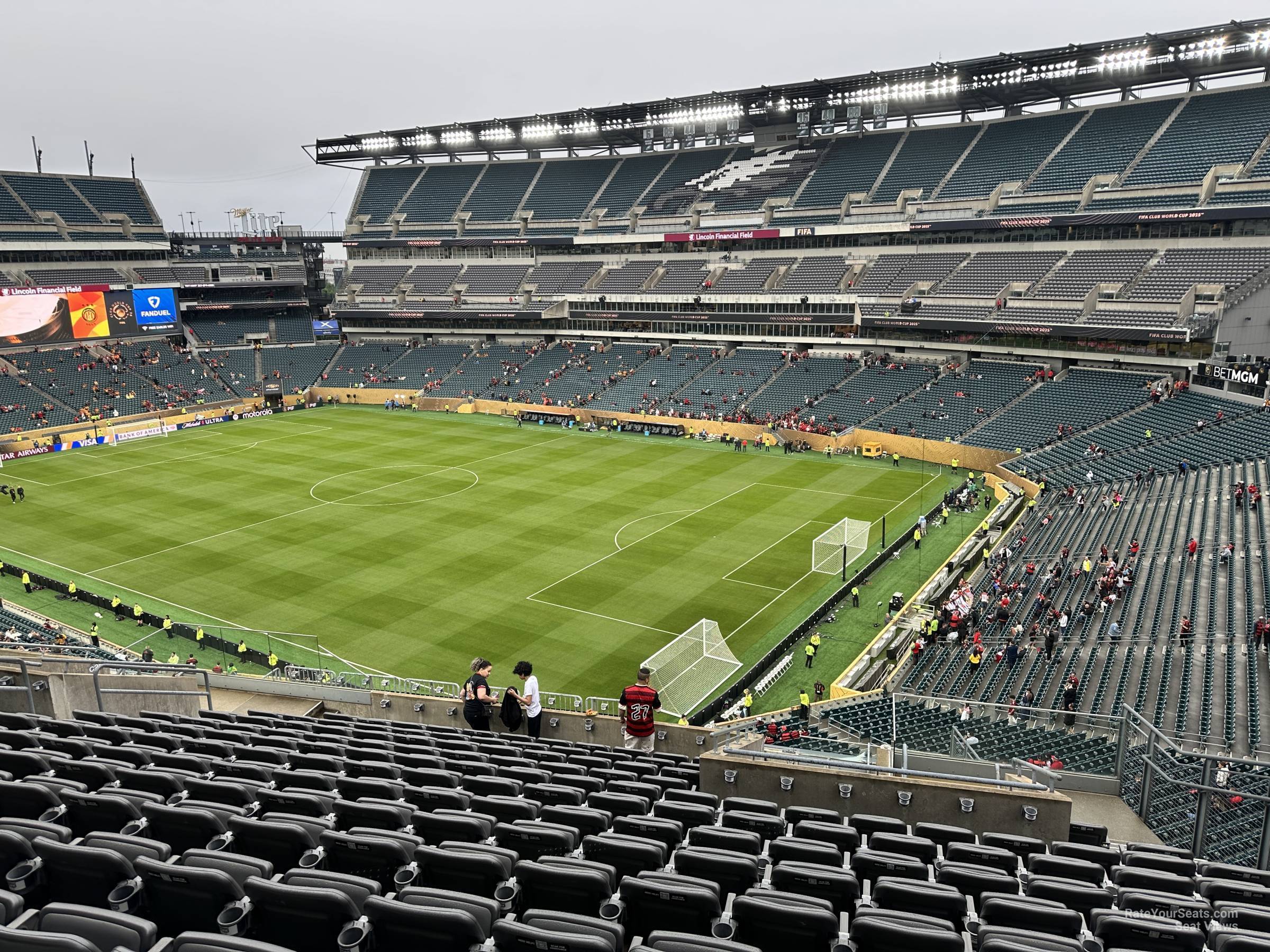 section c27, row 18 seat view  for soccer - lincoln financial field