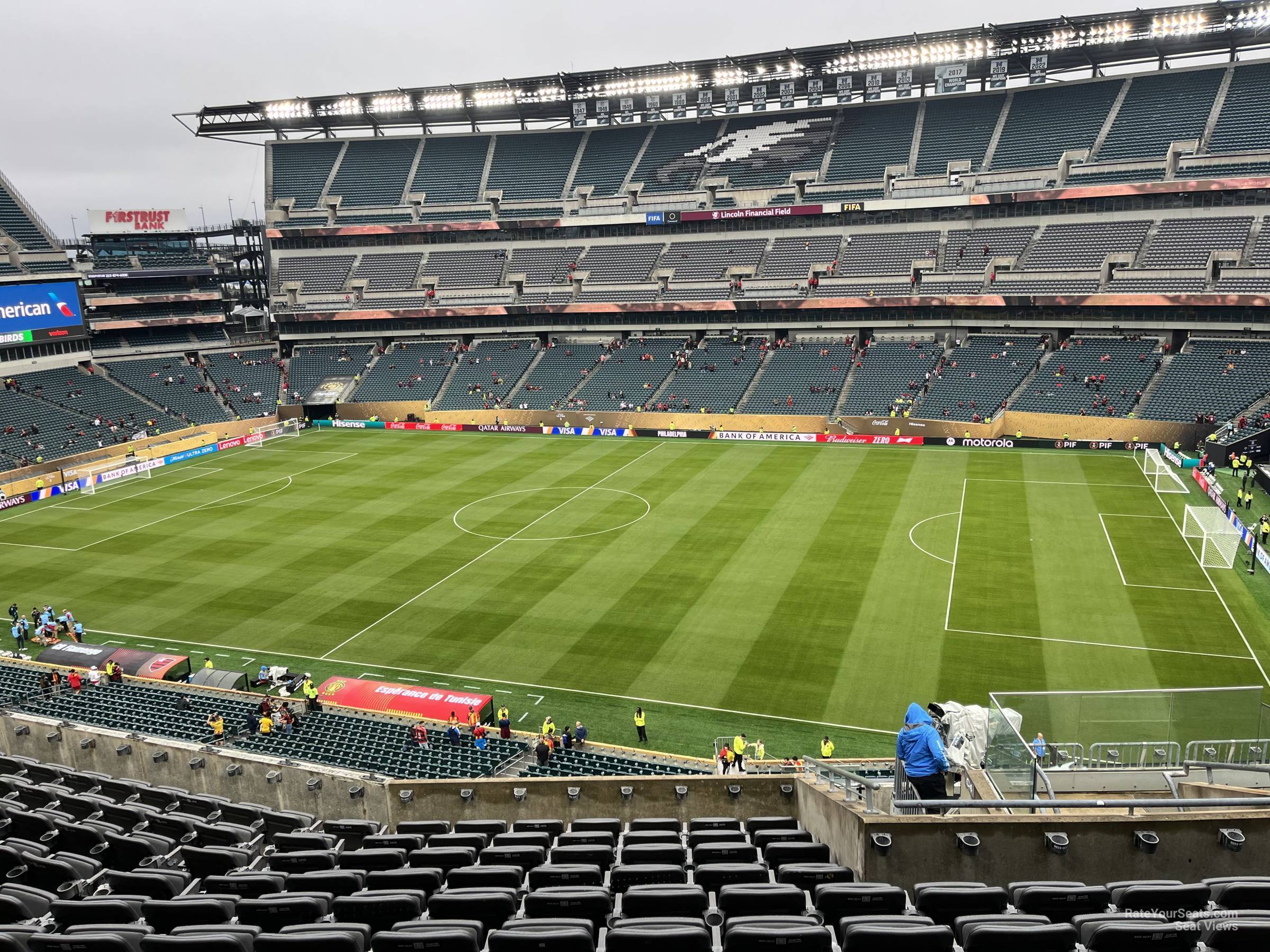section c3, row 16 seat view  for soccer - lincoln financial field