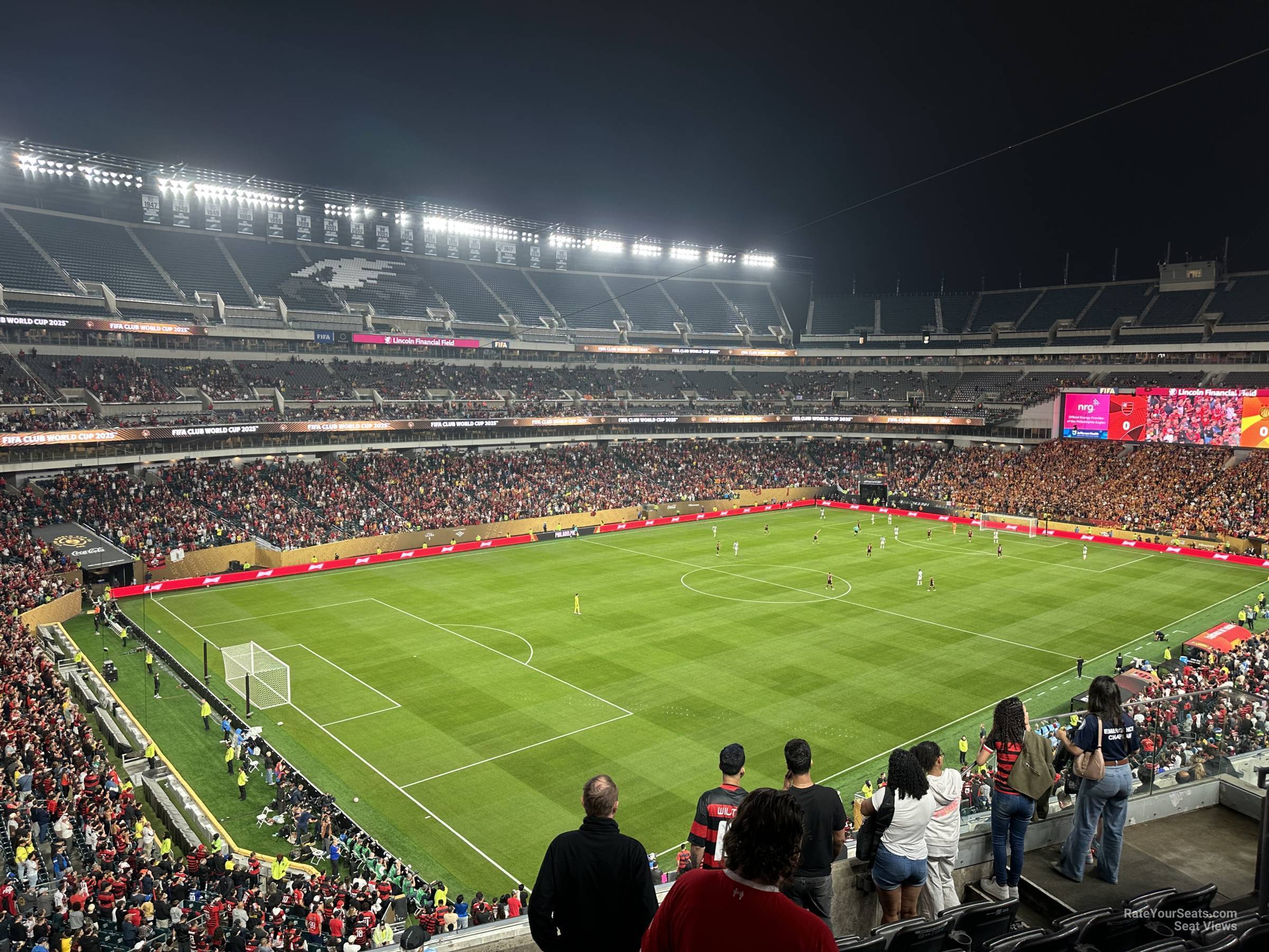 section c35, row 12 seat view  for soccer - lincoln financial field